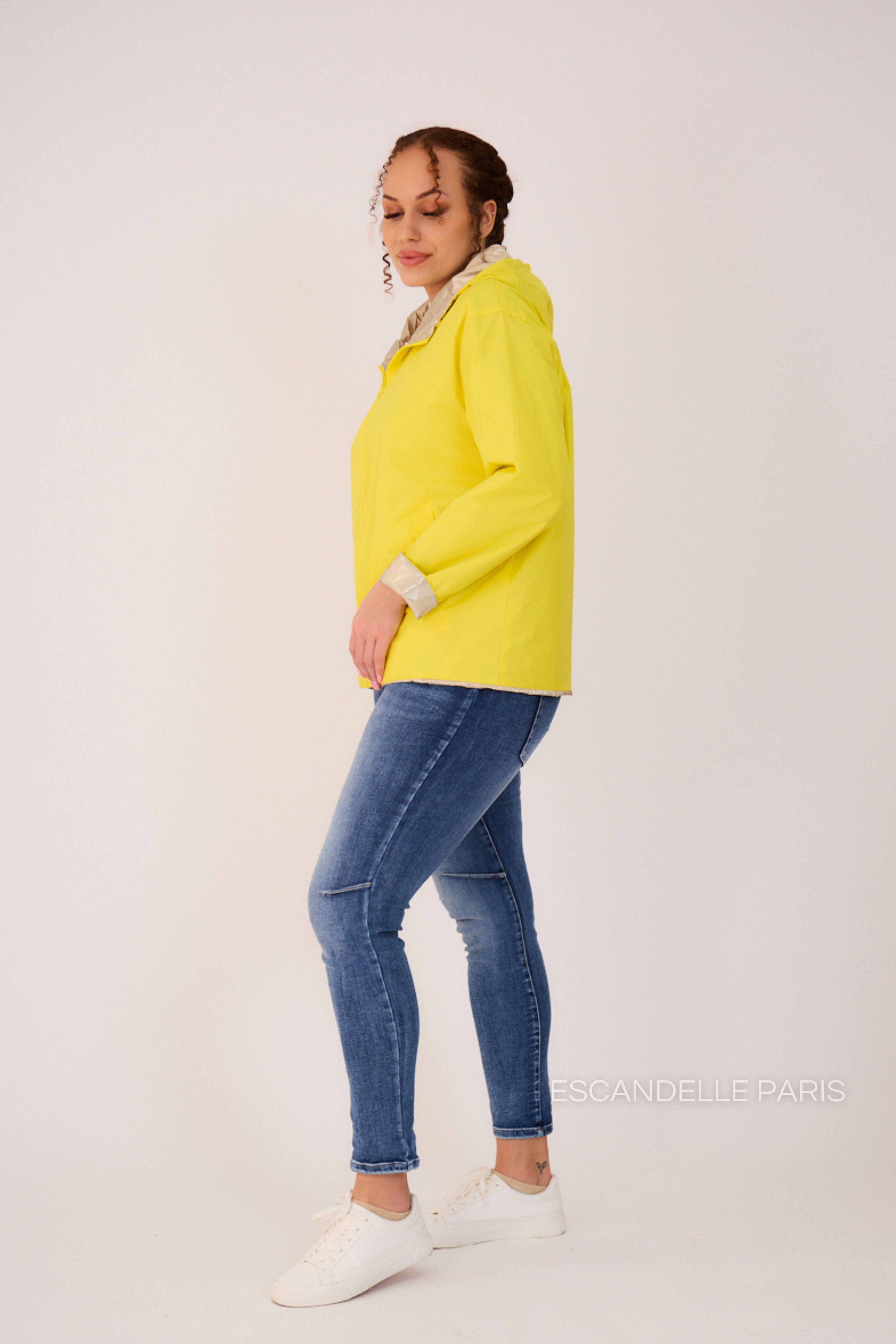 ABRIL - Parka corta reversible