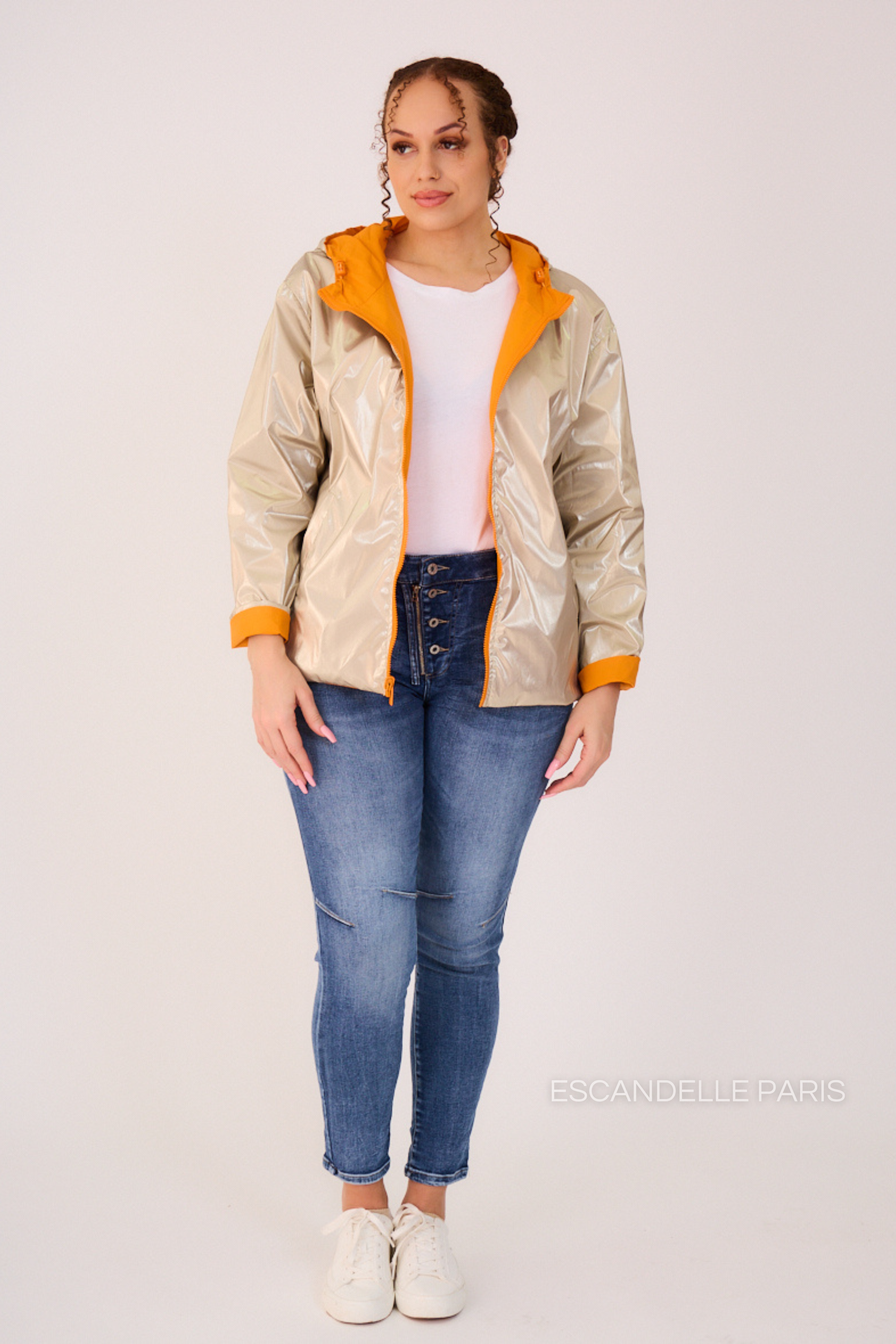 ABRIL - Parka corta reversible