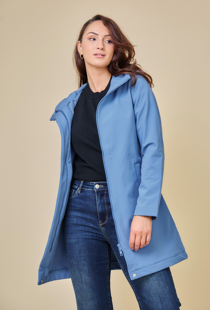 SIENA - Parka Softshell impermeable de longitud media