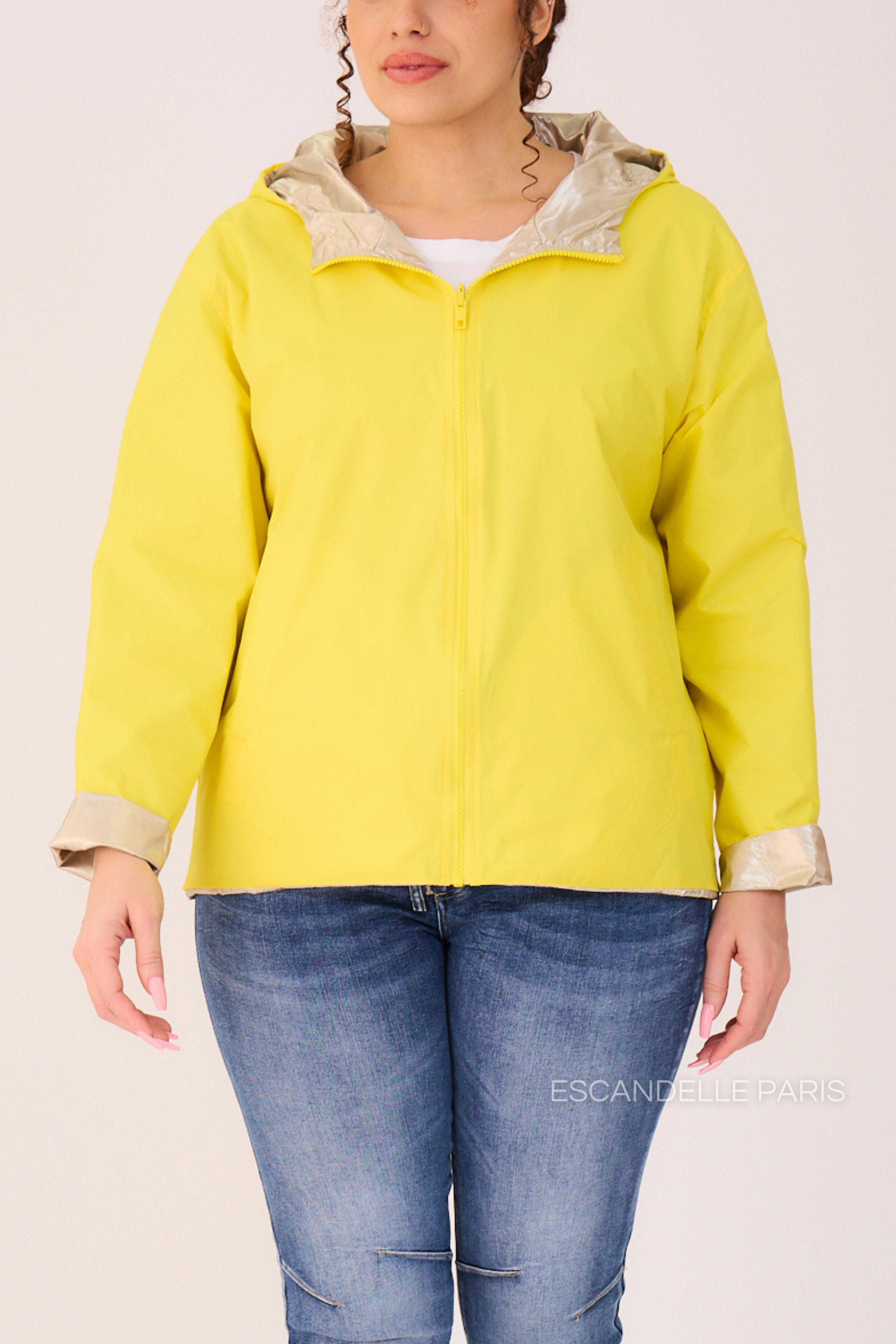 ABRIL - Parka corta reversible