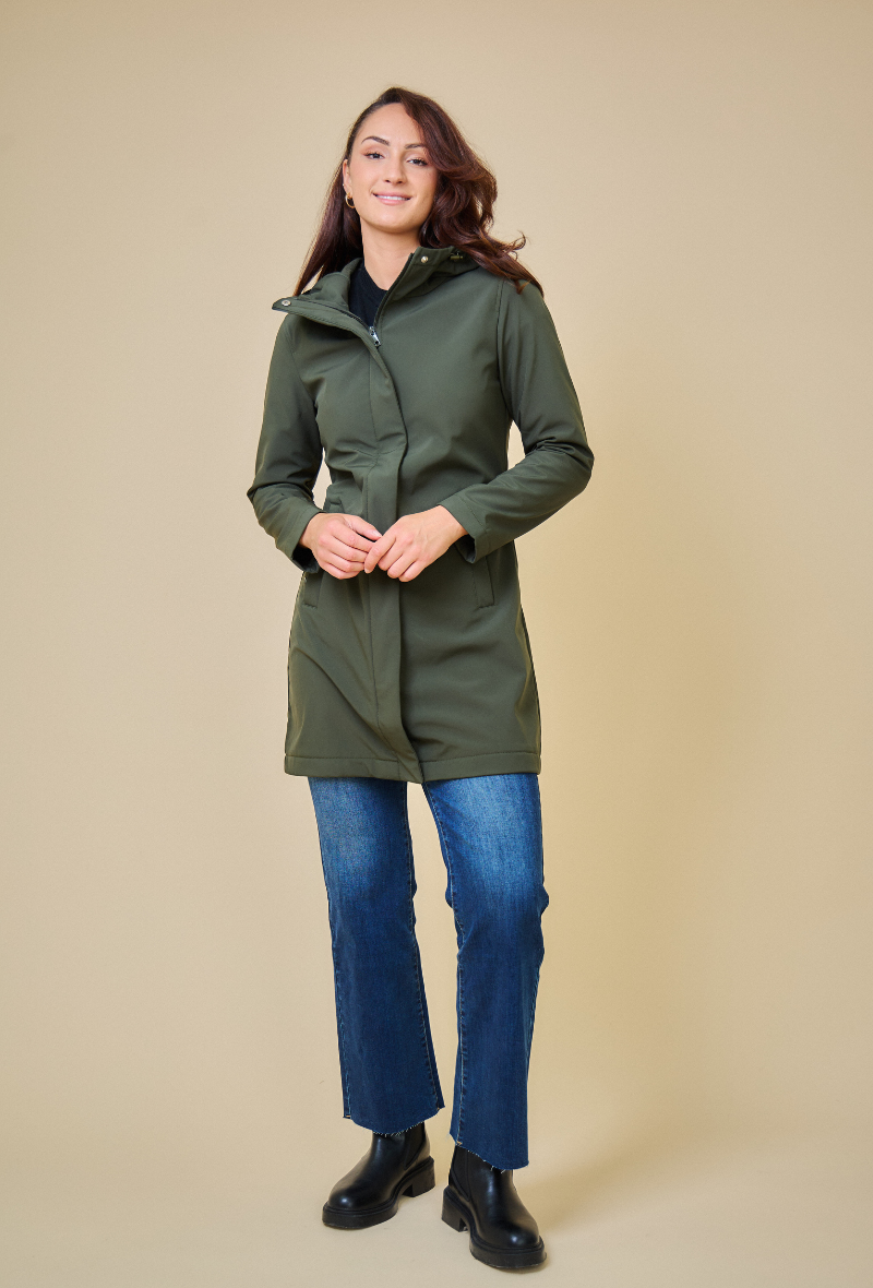 SIENA - Parka Softshell impermeable de longitud media