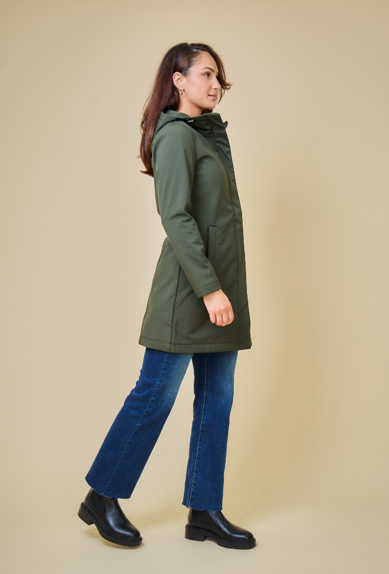 SIENA - Parka Softshell impermeable de longitud media