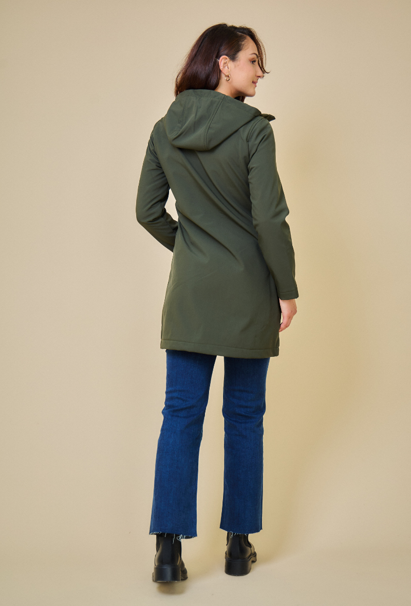 SIENA - Parka Softshell impermeable de longitud media