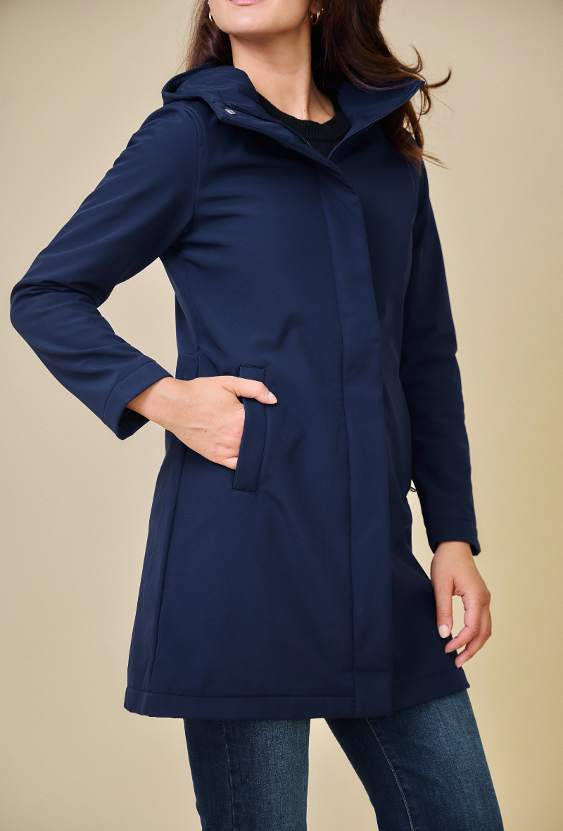 SIENA - Parka Softshell impermeable de longitud media