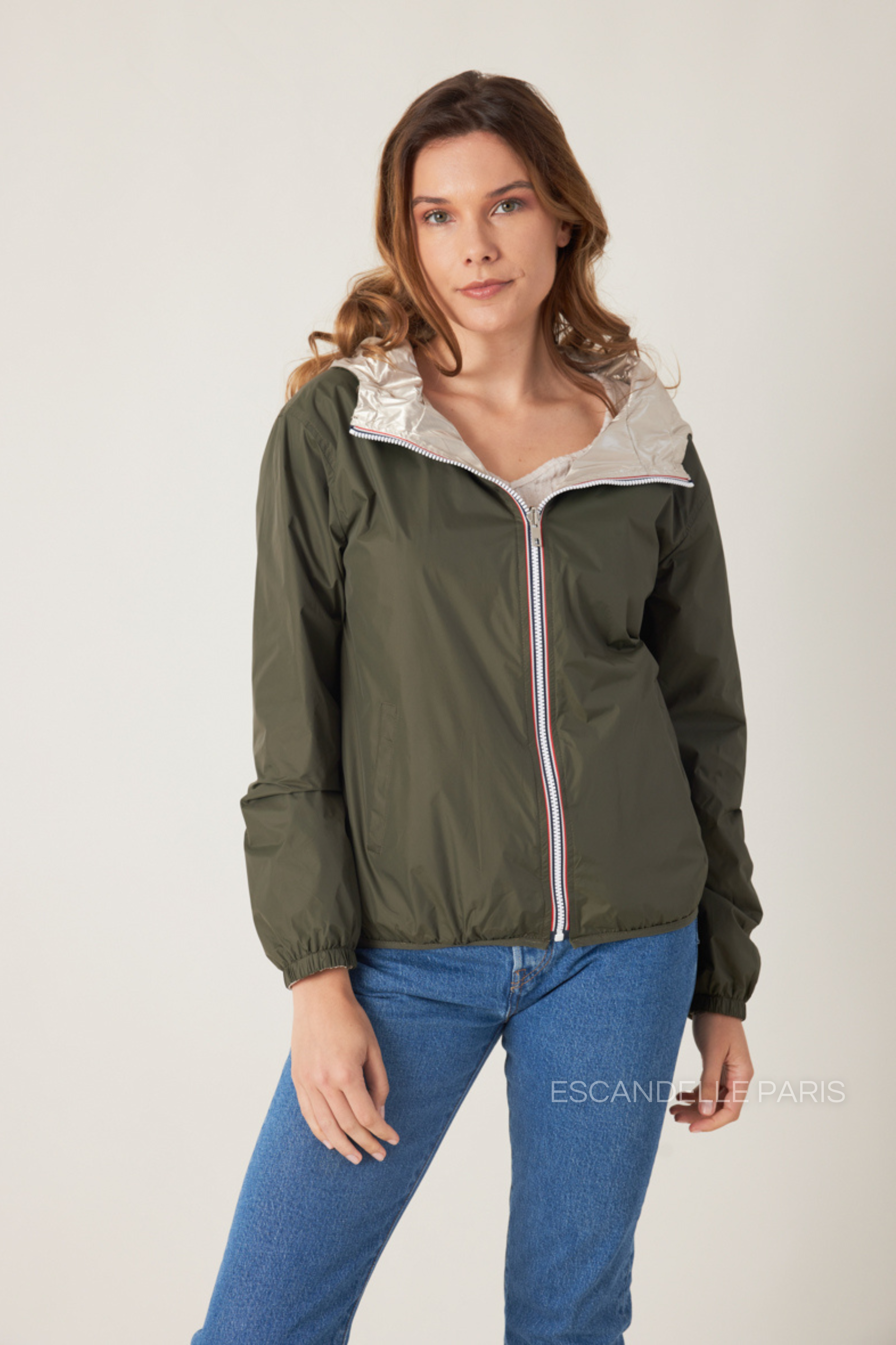 NAÉ - Parka corta impermeable reversible