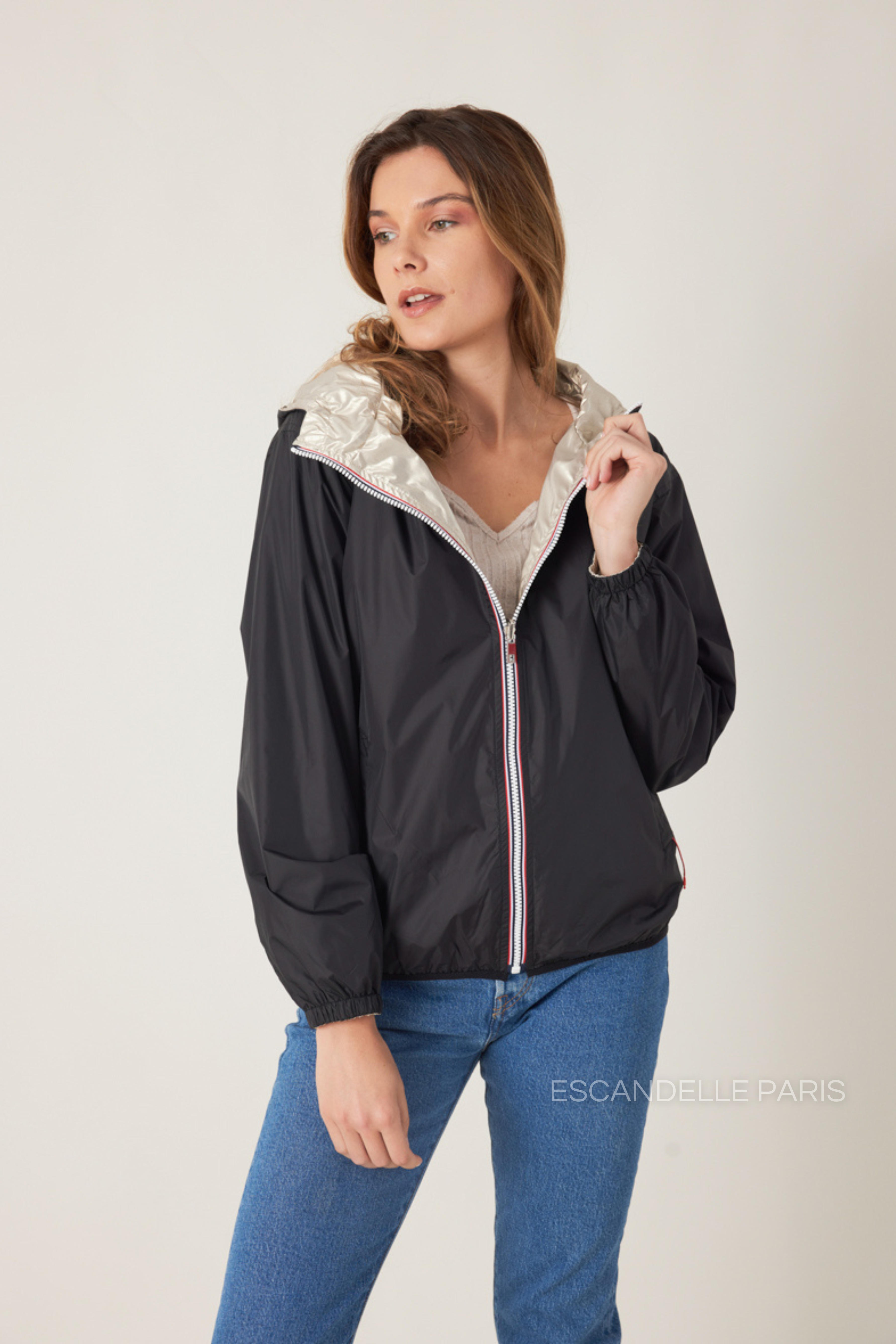 NAÉ - Parka corta impermeable reversible