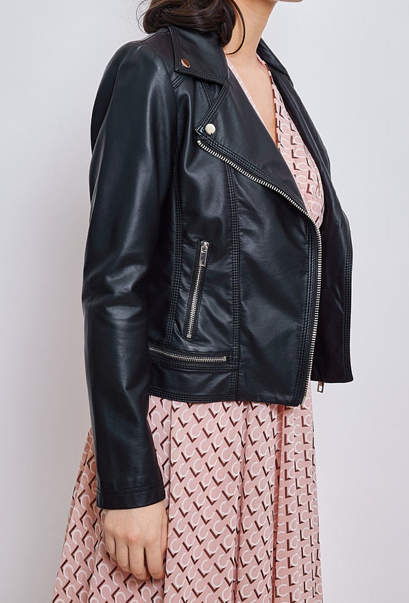 POEMA - Veste Noir - Escandelle (Gros plan sur les détails et matières)
#couleur_noir