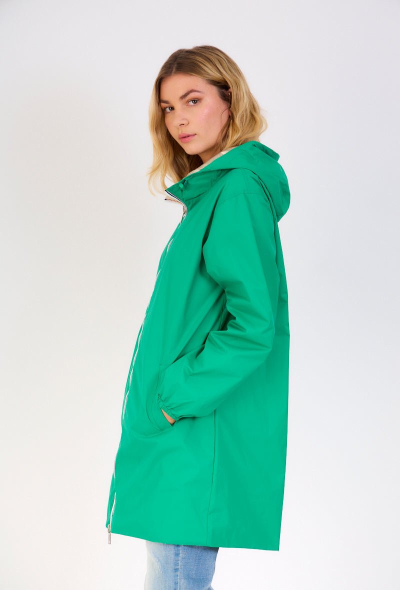 PARIS - Parka Vert - Escandelle (Vue de profil gauche)
#couleur_vert