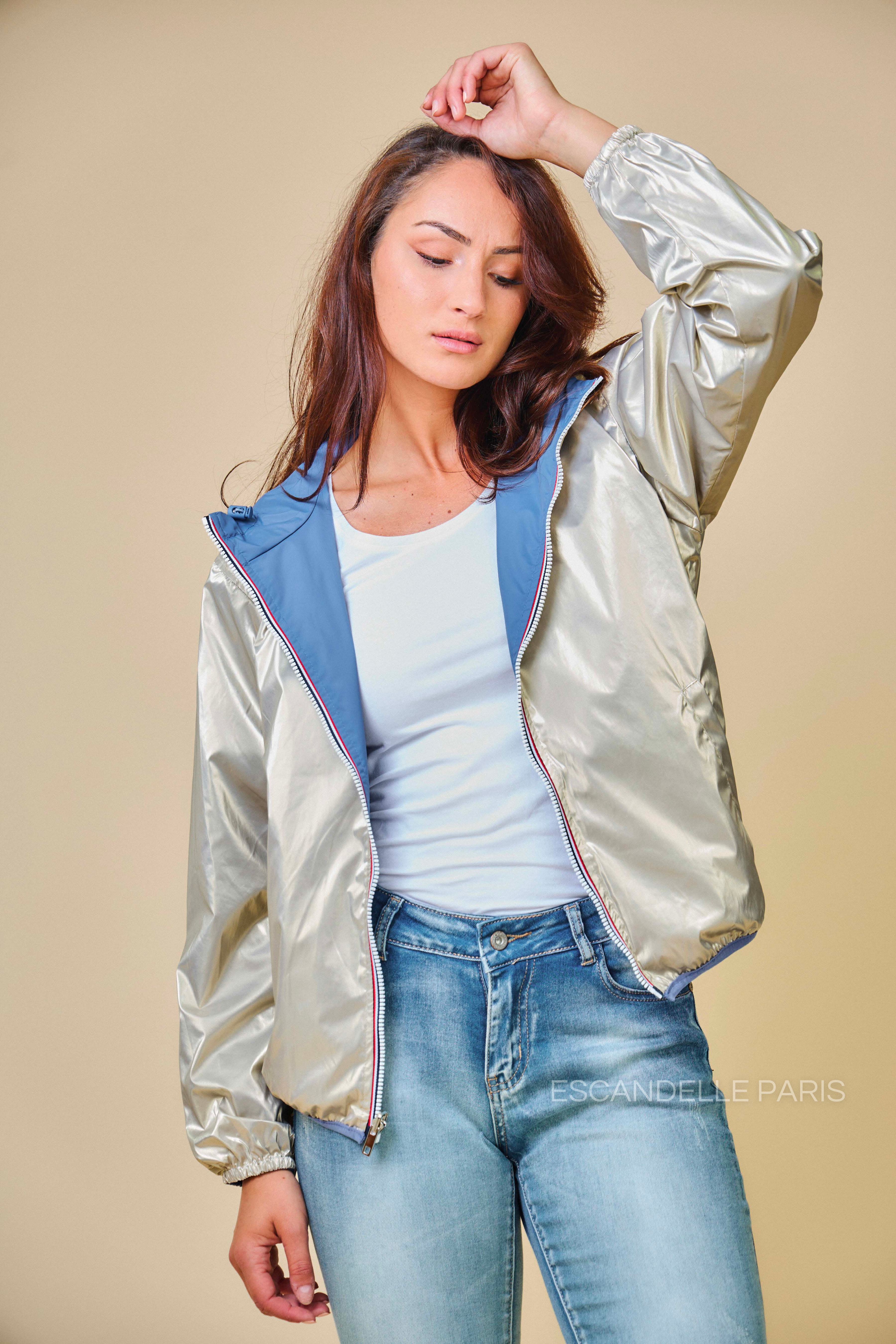 NAÉ - Parka corta impermeable reversible
