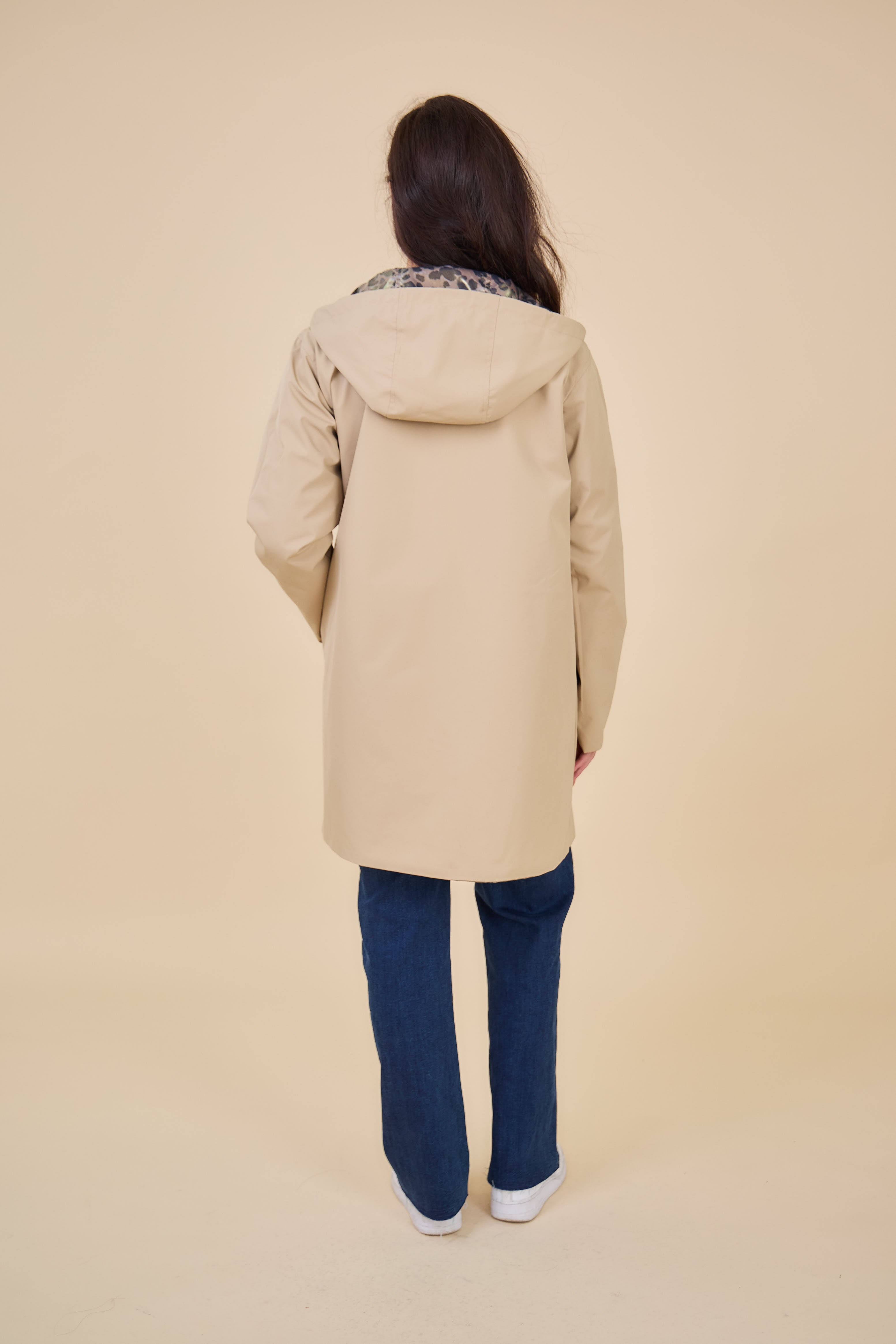 IRIS - Parka Mi-longue Imperméable Réversible Irisée