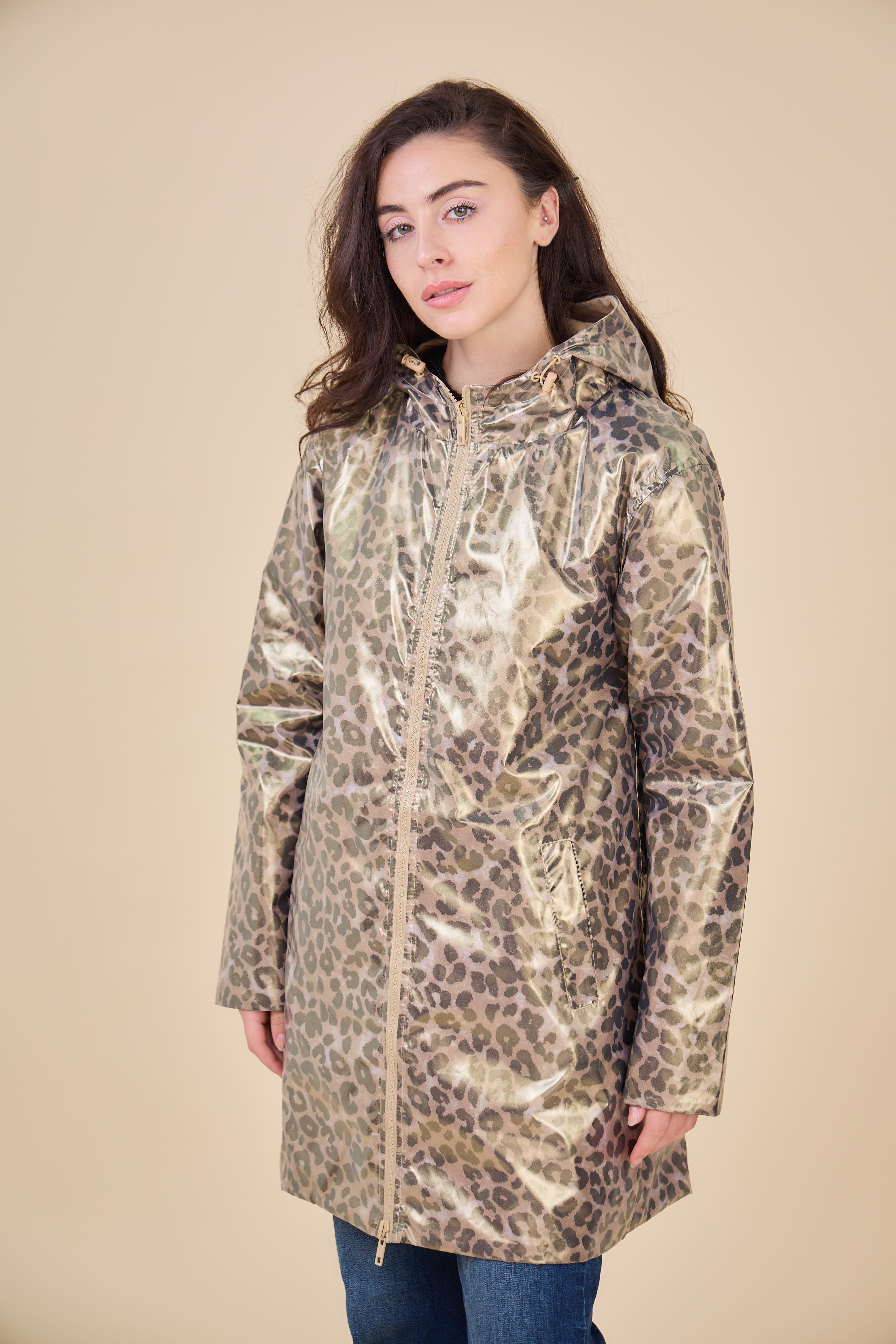 IRIS - Parka Mi-longue Imperméable Réversible Irisée