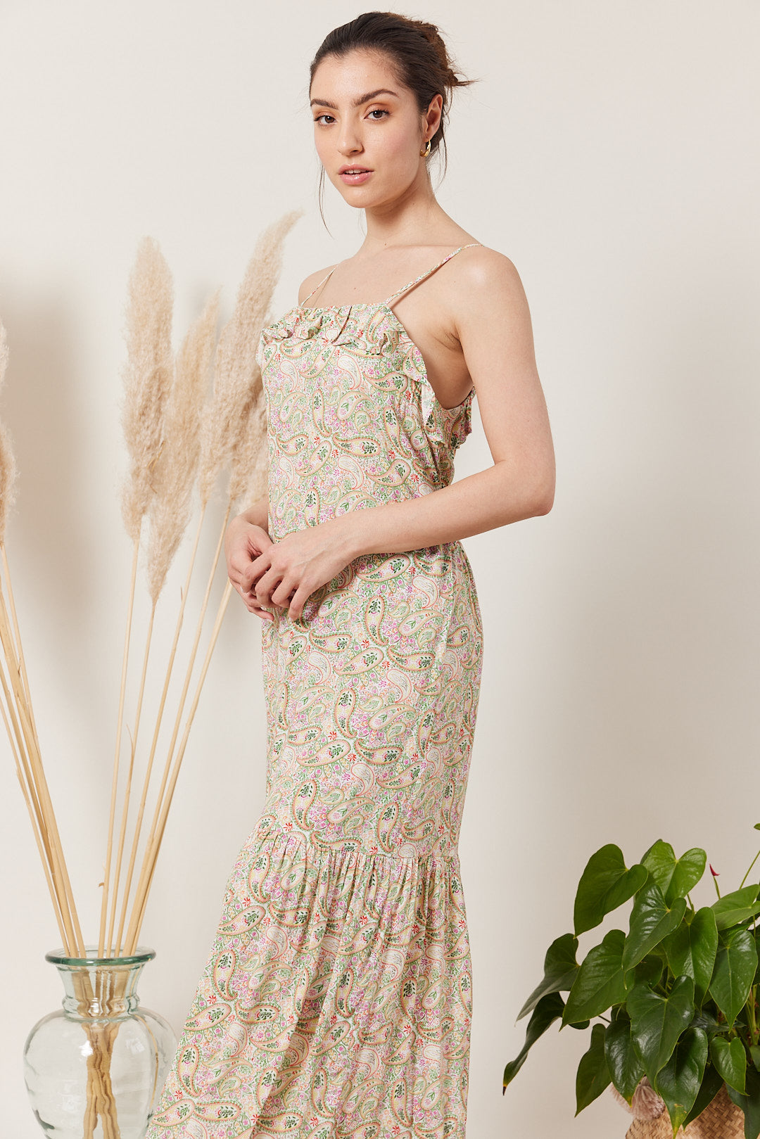 Long backless dress
