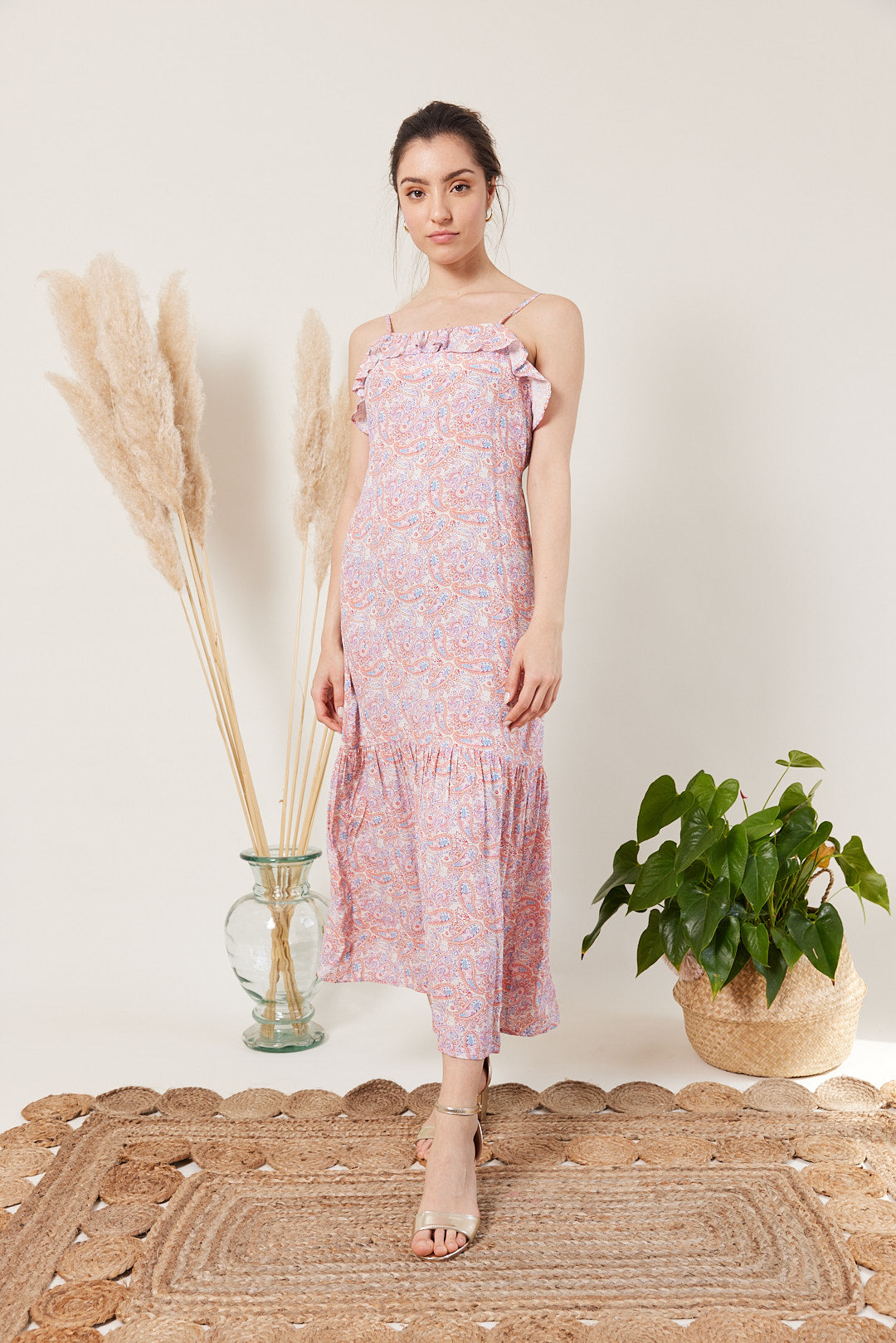 Long backless dress