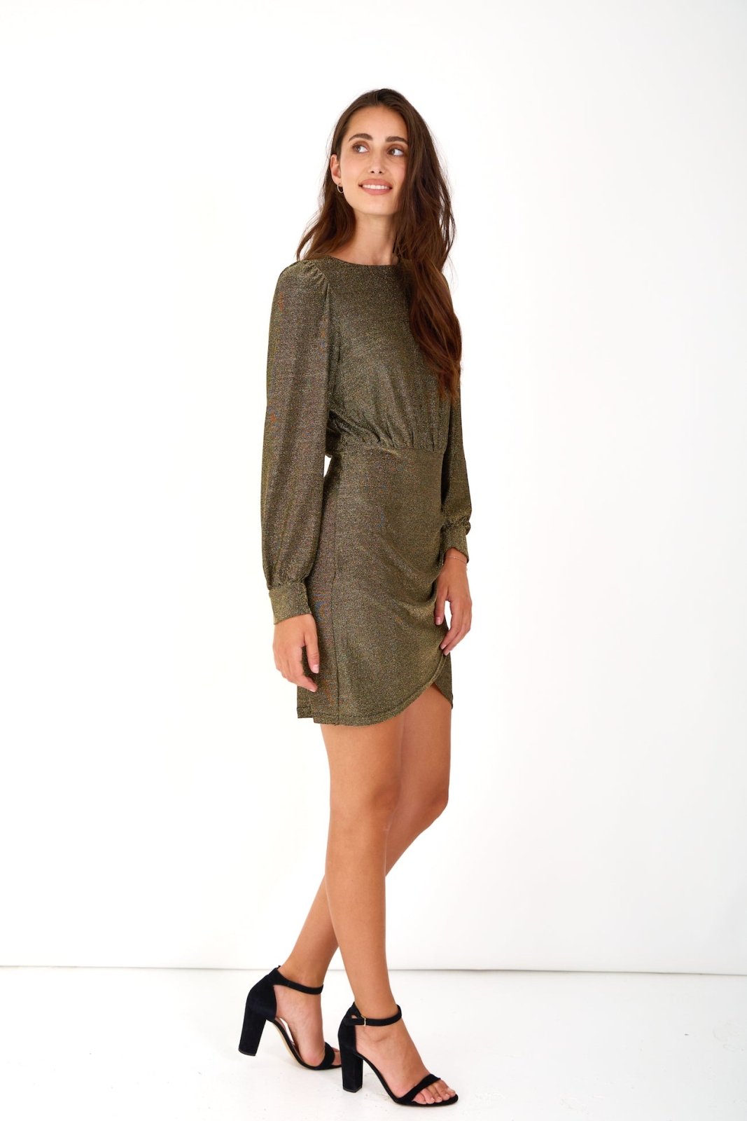 GRAZIA- Robe Or - Escandelle (Vue de profil droit)
#couleur_or