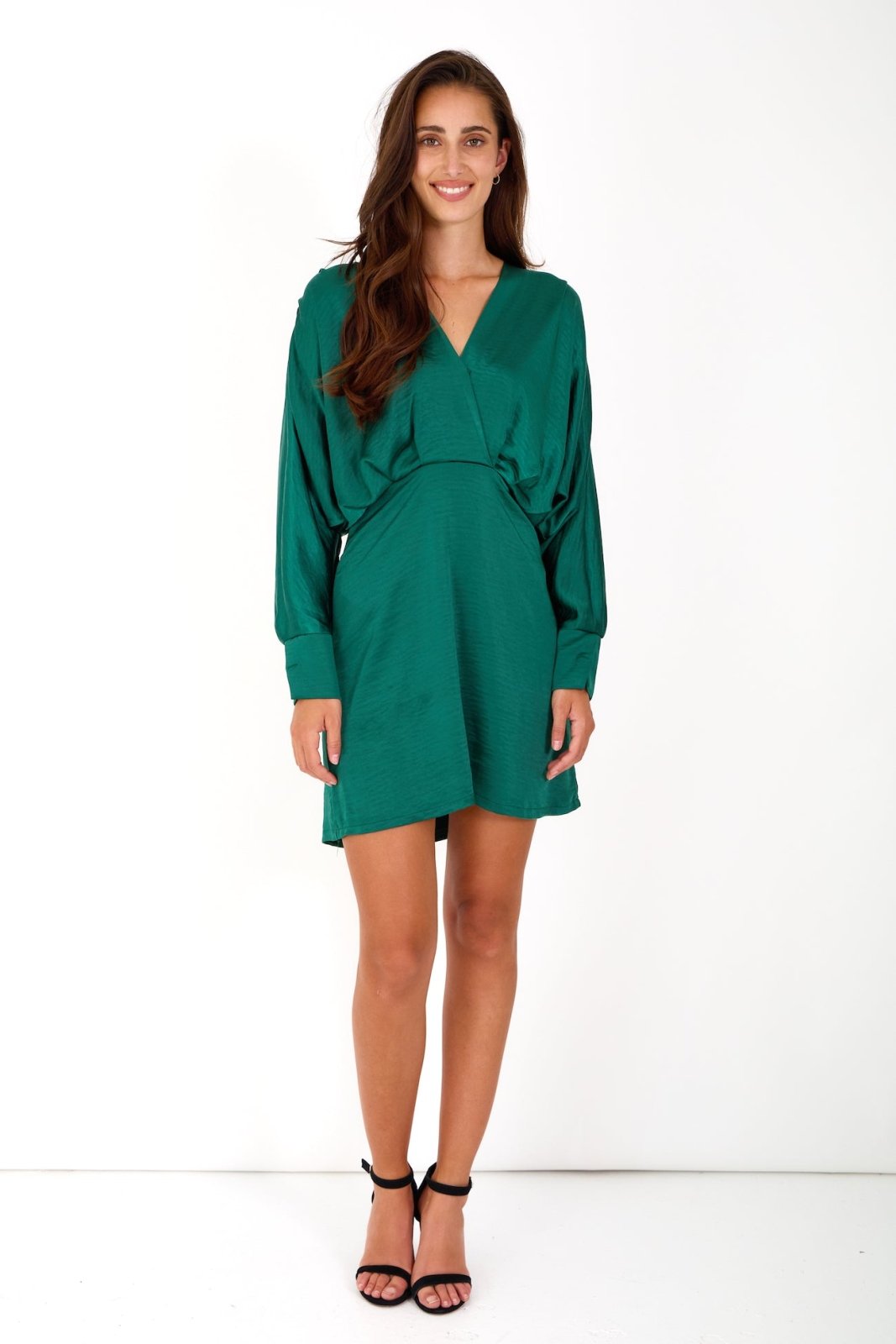 MAY- Robe Vert - Escandelle (Vue de face - silhouette entière)
#couleur_vert