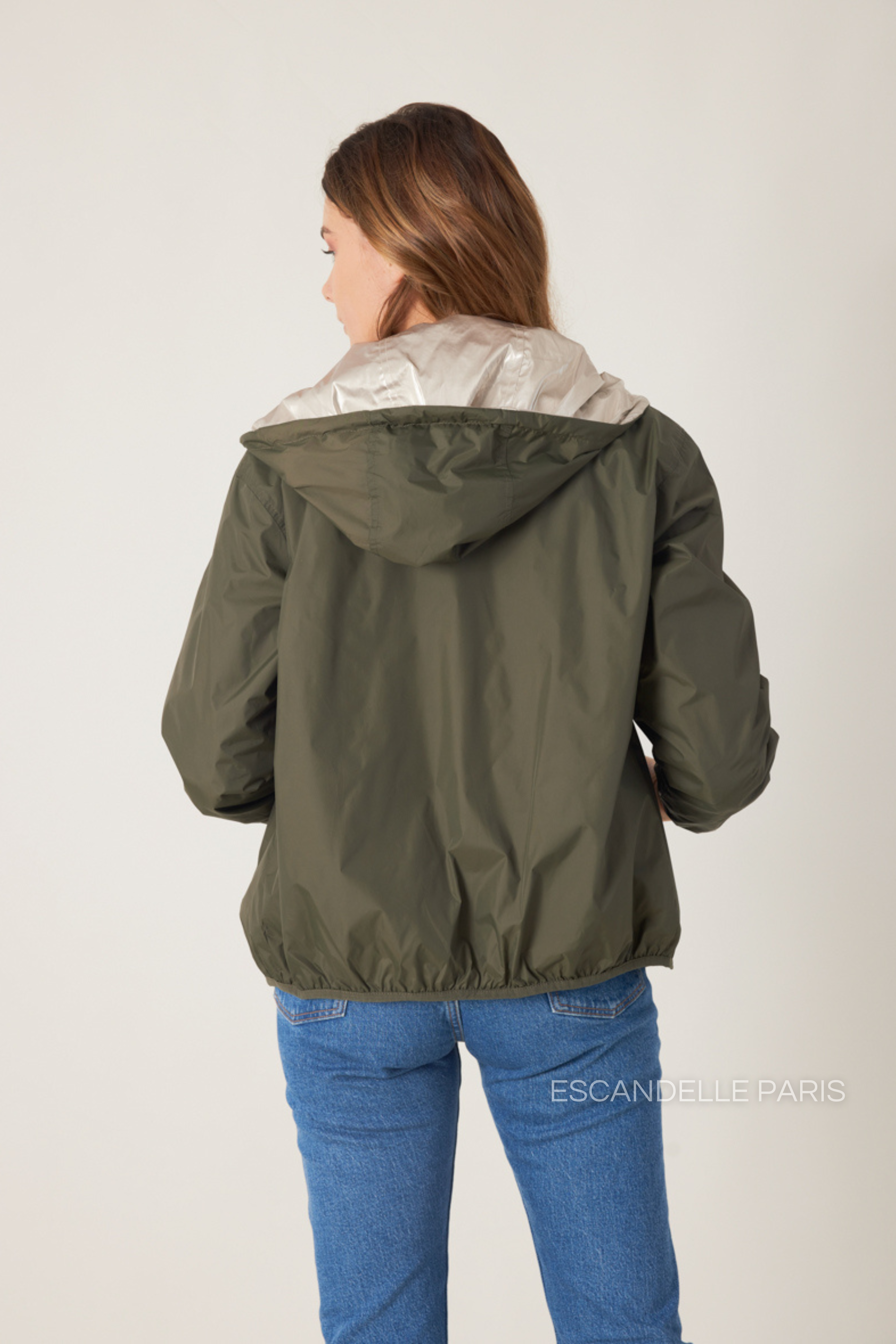 NAÉ - Parka corta impermeable reversible