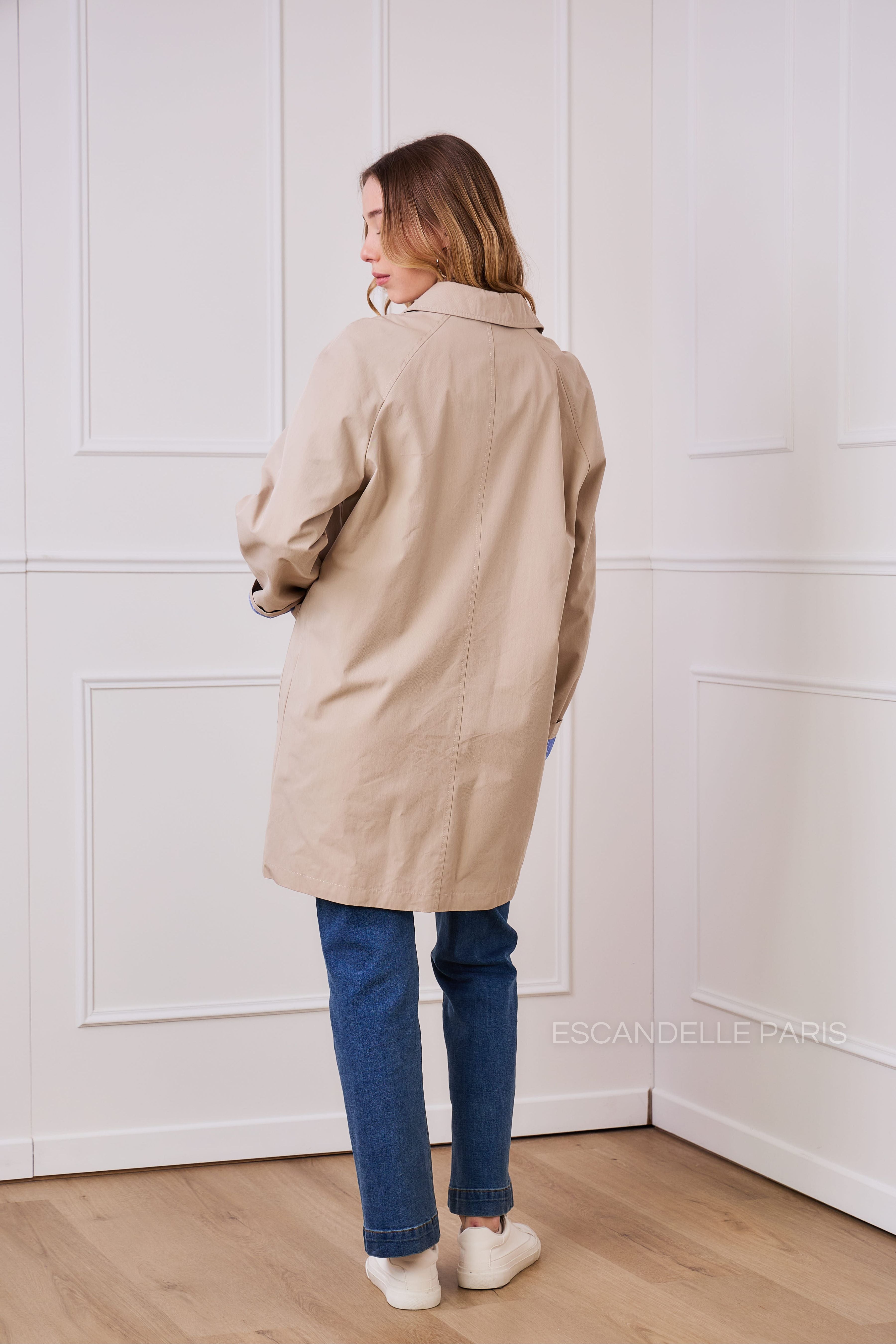 CARLA - Long water-repellent trench coat