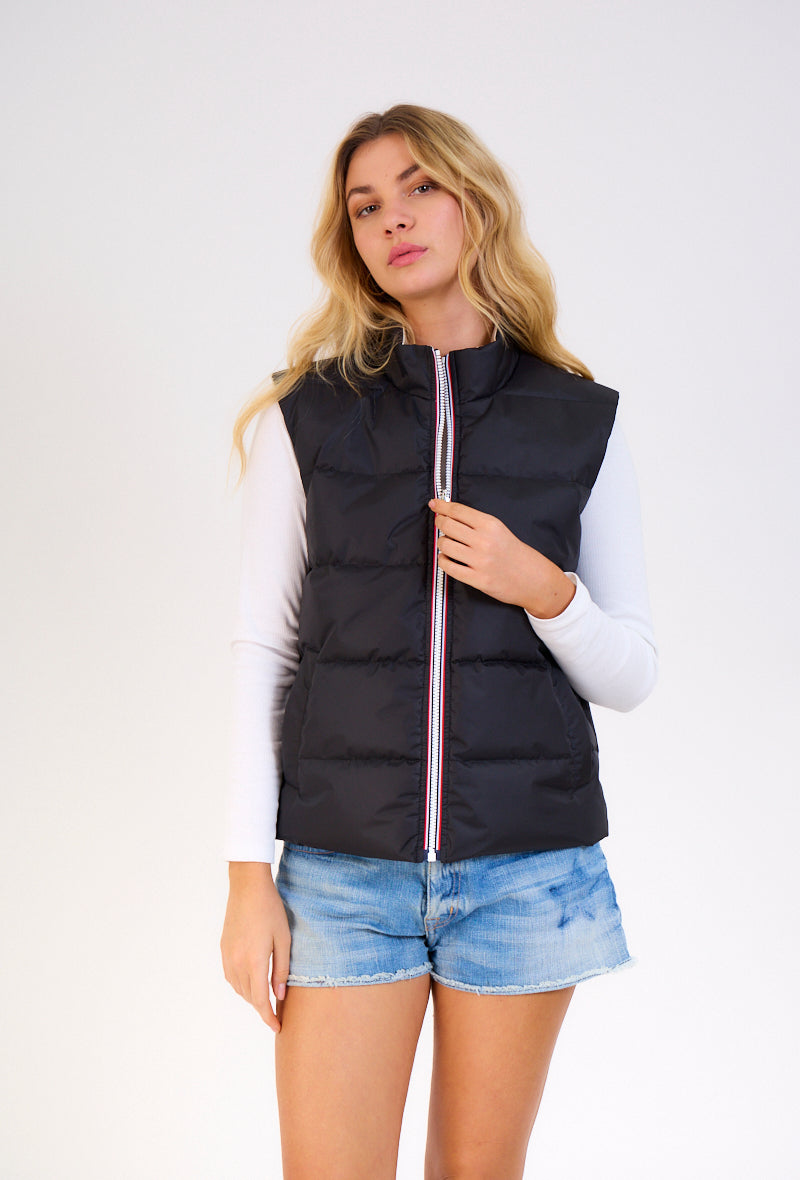 Gilet sans manches matelassé noir