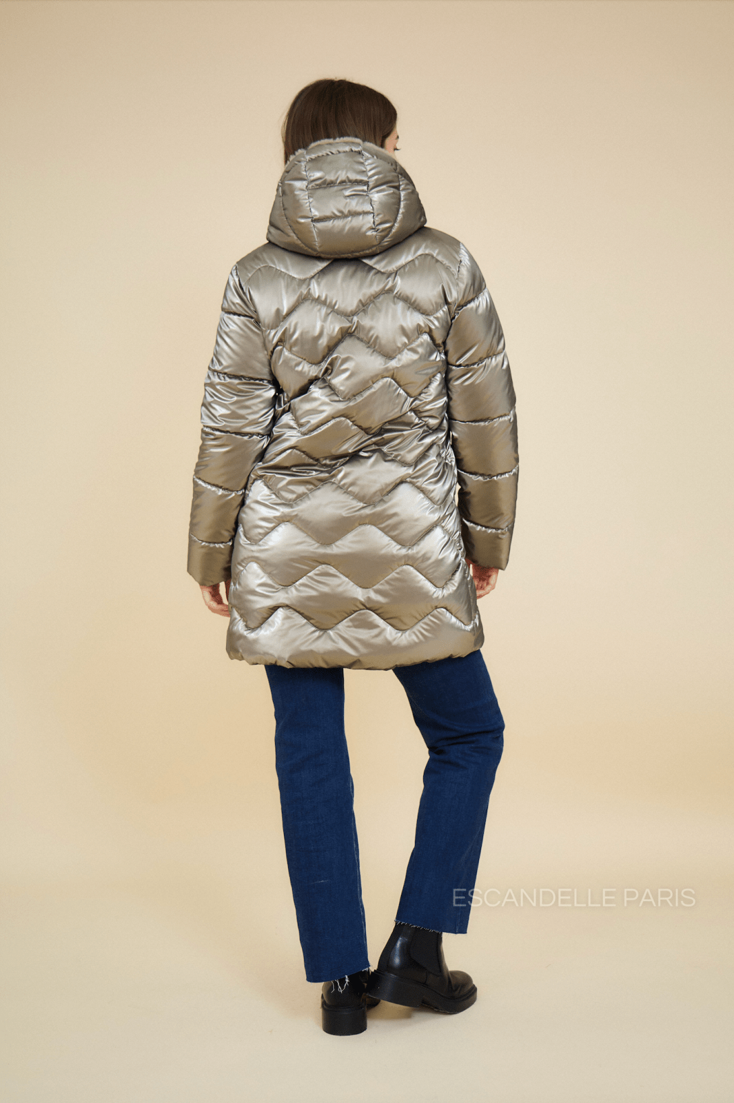 BILLIE - Doudoune Bronze - Escandelle (Vue de dos)
#couleur_bronze