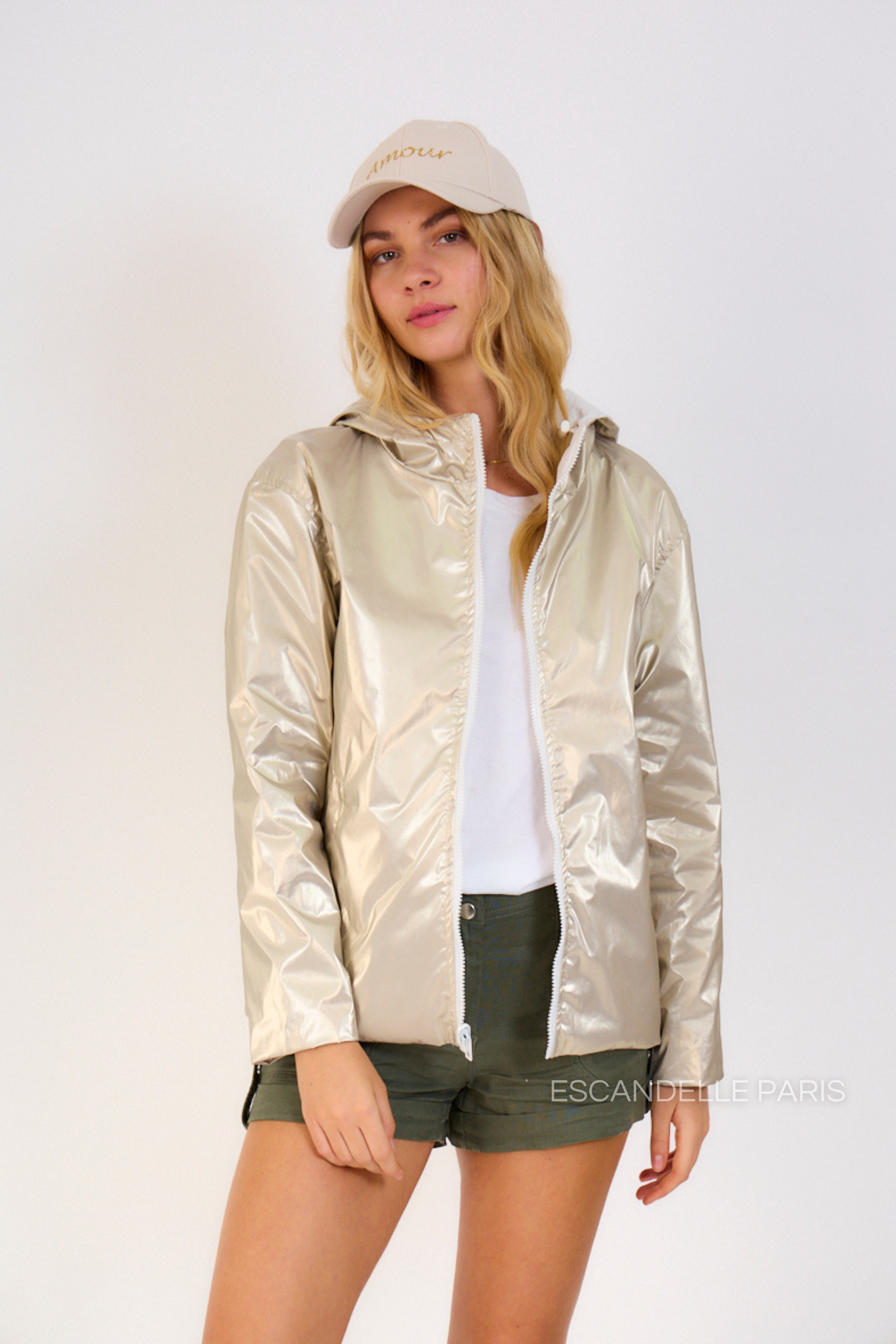 ABRIL - Parka corta reversible