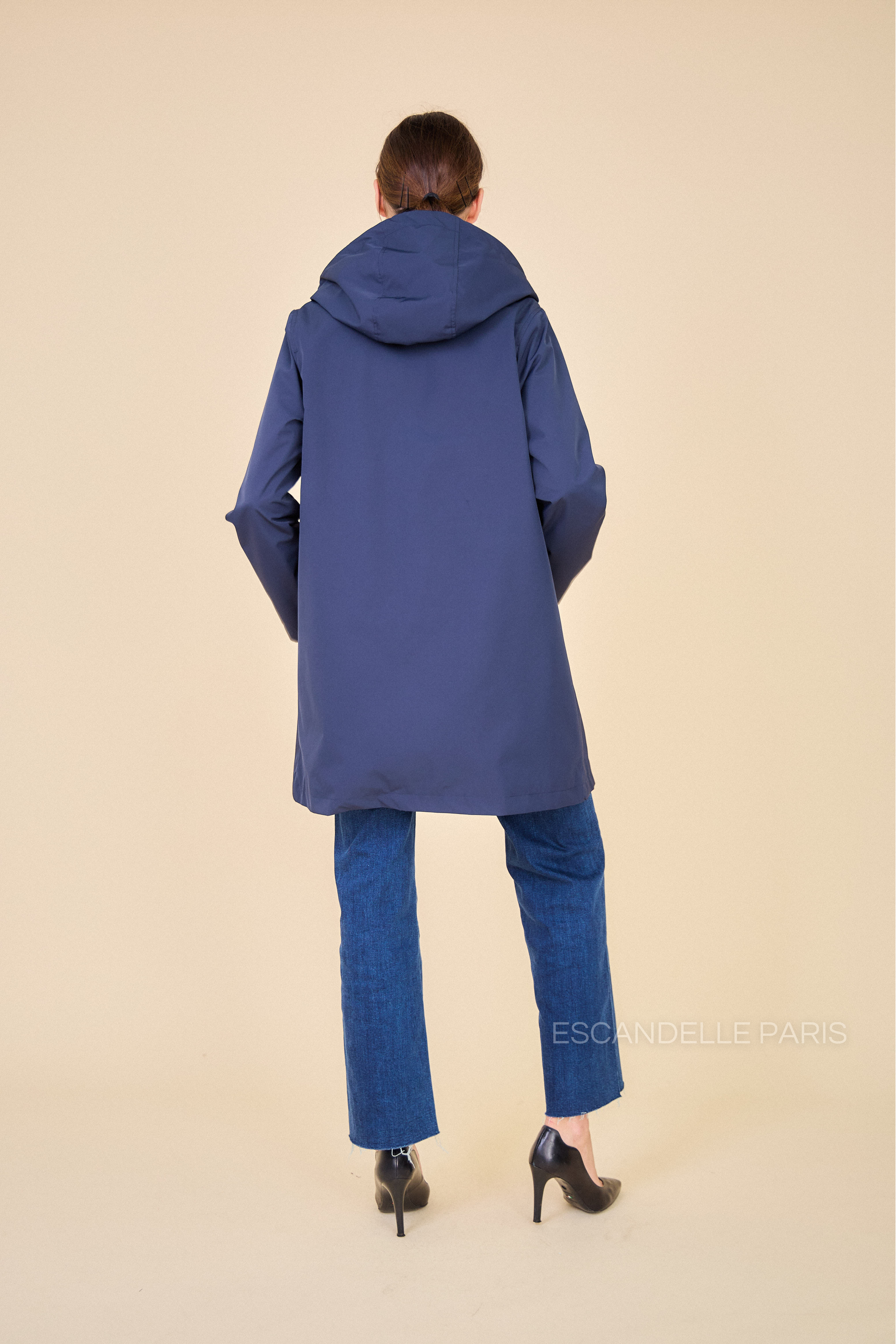 Gabardine THEA polaire mi-longue imperméable marine
#couleur_marine