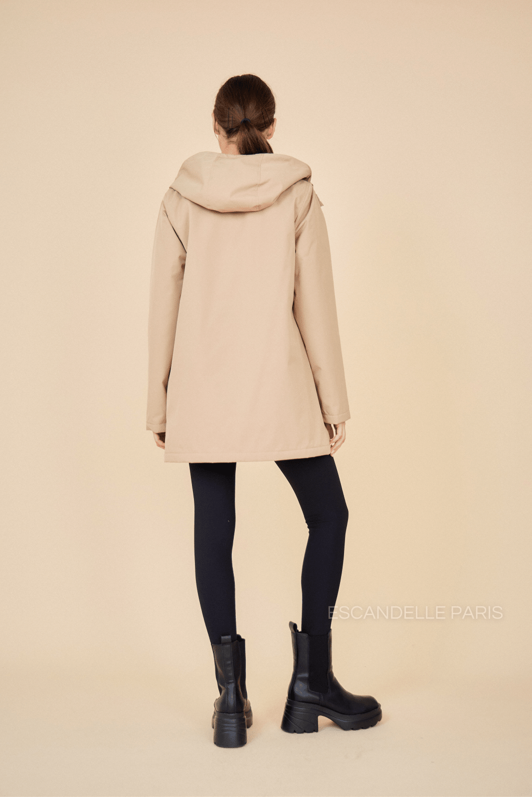 INES - Parka Beige - Escandelle (Vue de dos)
#couleur_beige