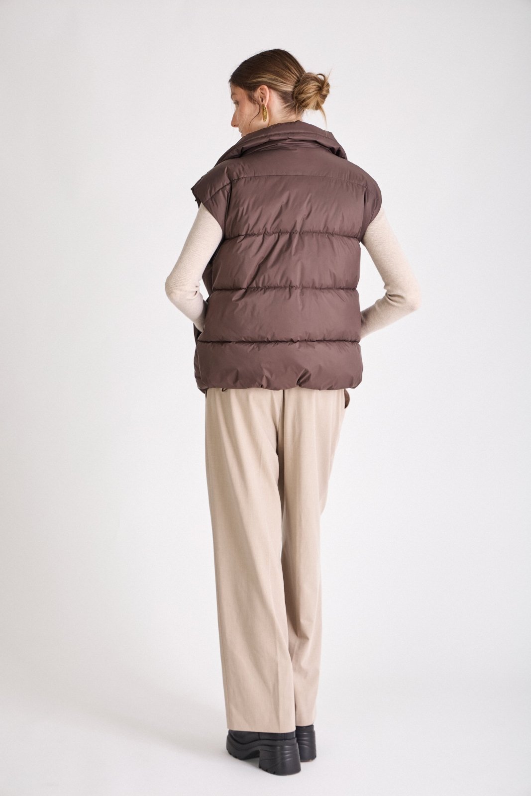 HELENE - Doudoune Choco - Escandelle (Vue de dos)
#couleur_choco