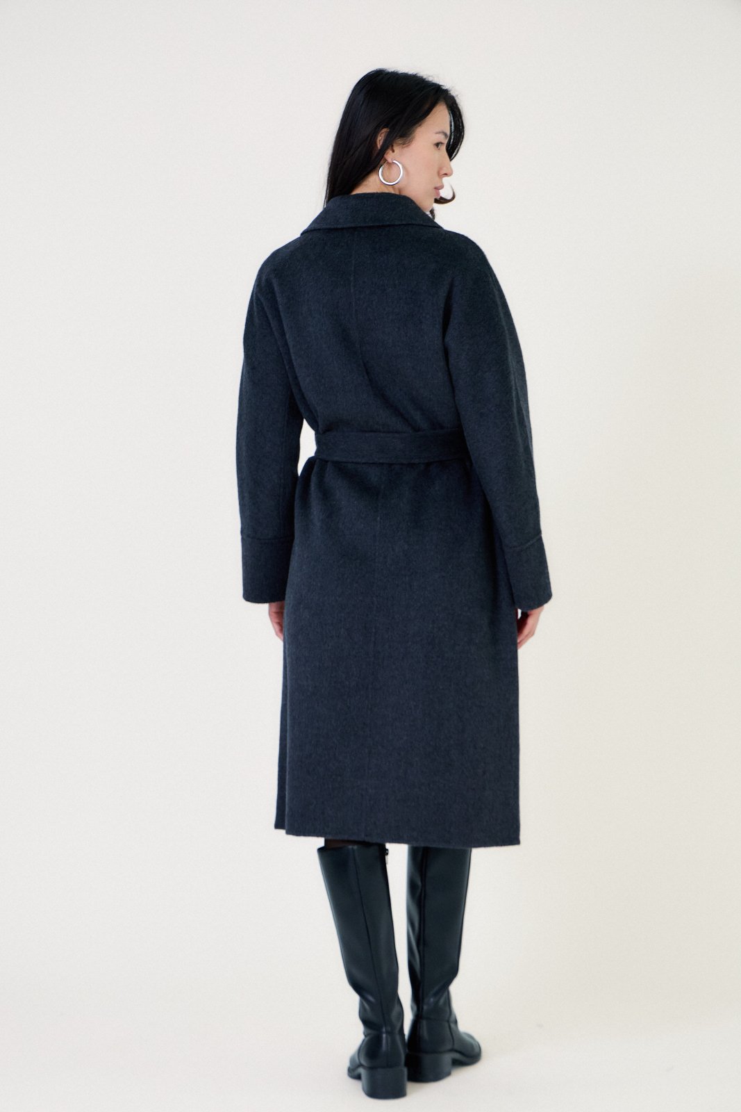 NOELLE - Manteau Gris - Escandelle (Vue de dos)
#couleur_gris