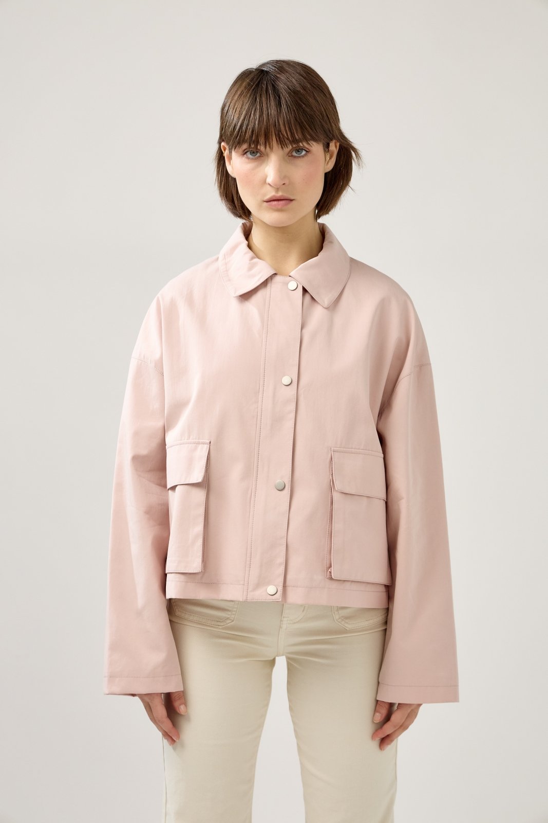 NERISSA - Veste Rose - Escandelle (Vue de face - portrait)
#couleur_rose