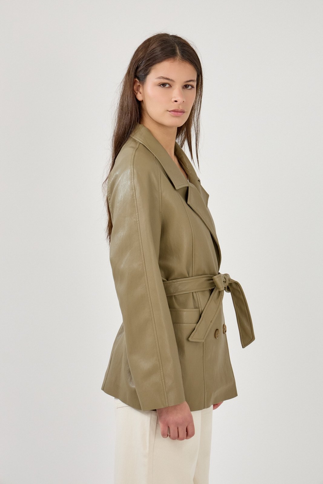 OVANIA - Veste Kaki - Escandelle (Vue de profil droit)
#couleur_kaki