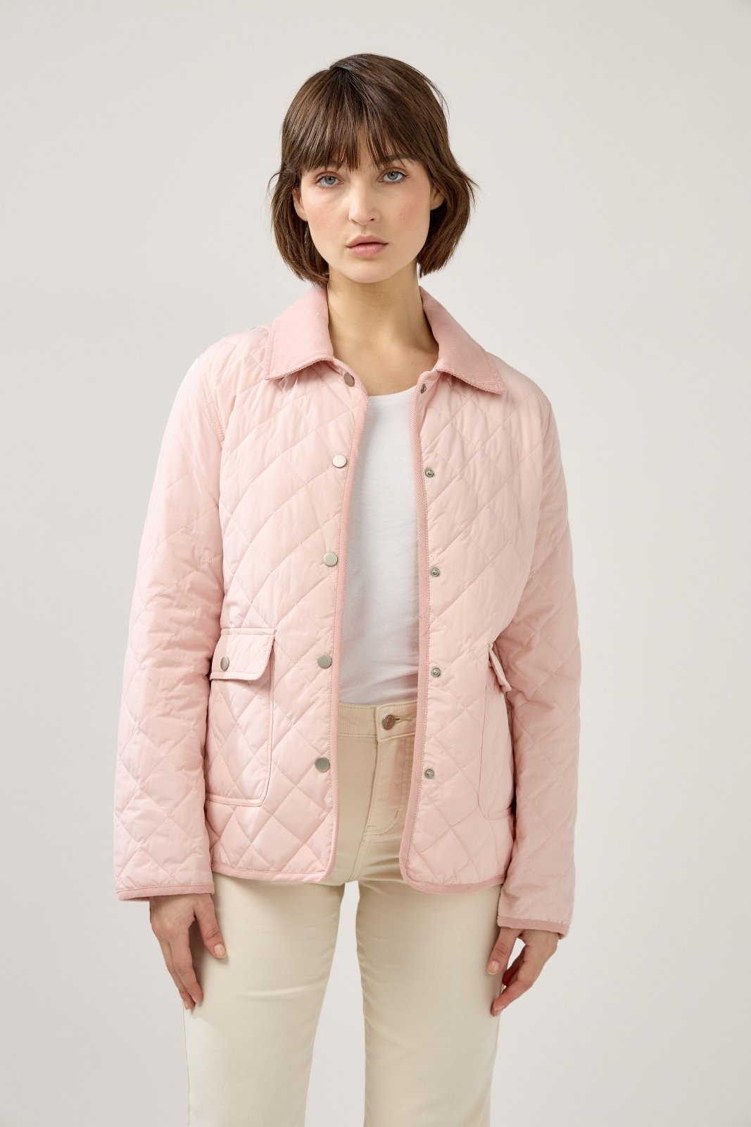 RAVELLE - Veste Rose - Escandelle (Vue de face - portrait)
#couleur_rose