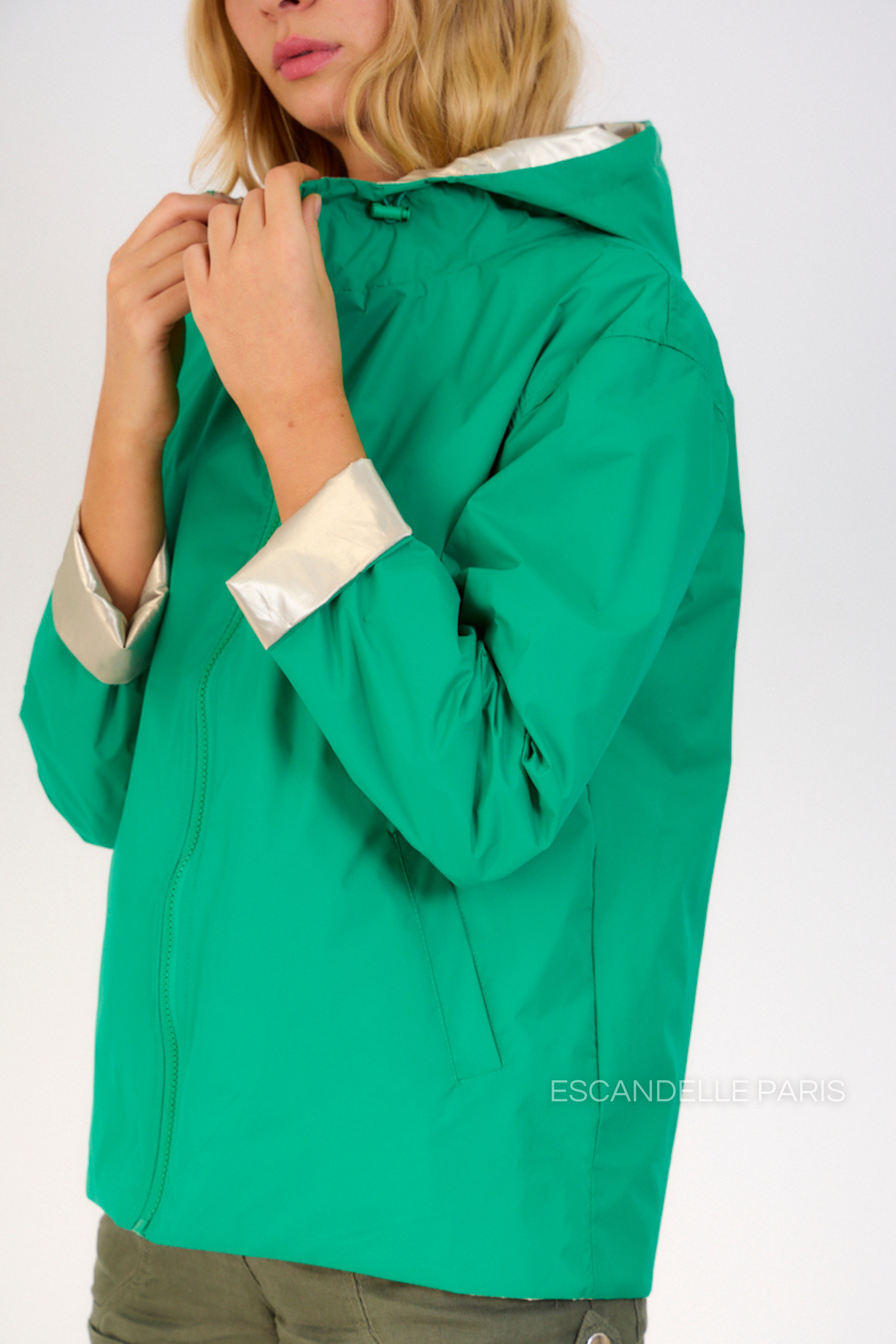 ABRIL - Parka corta reversible