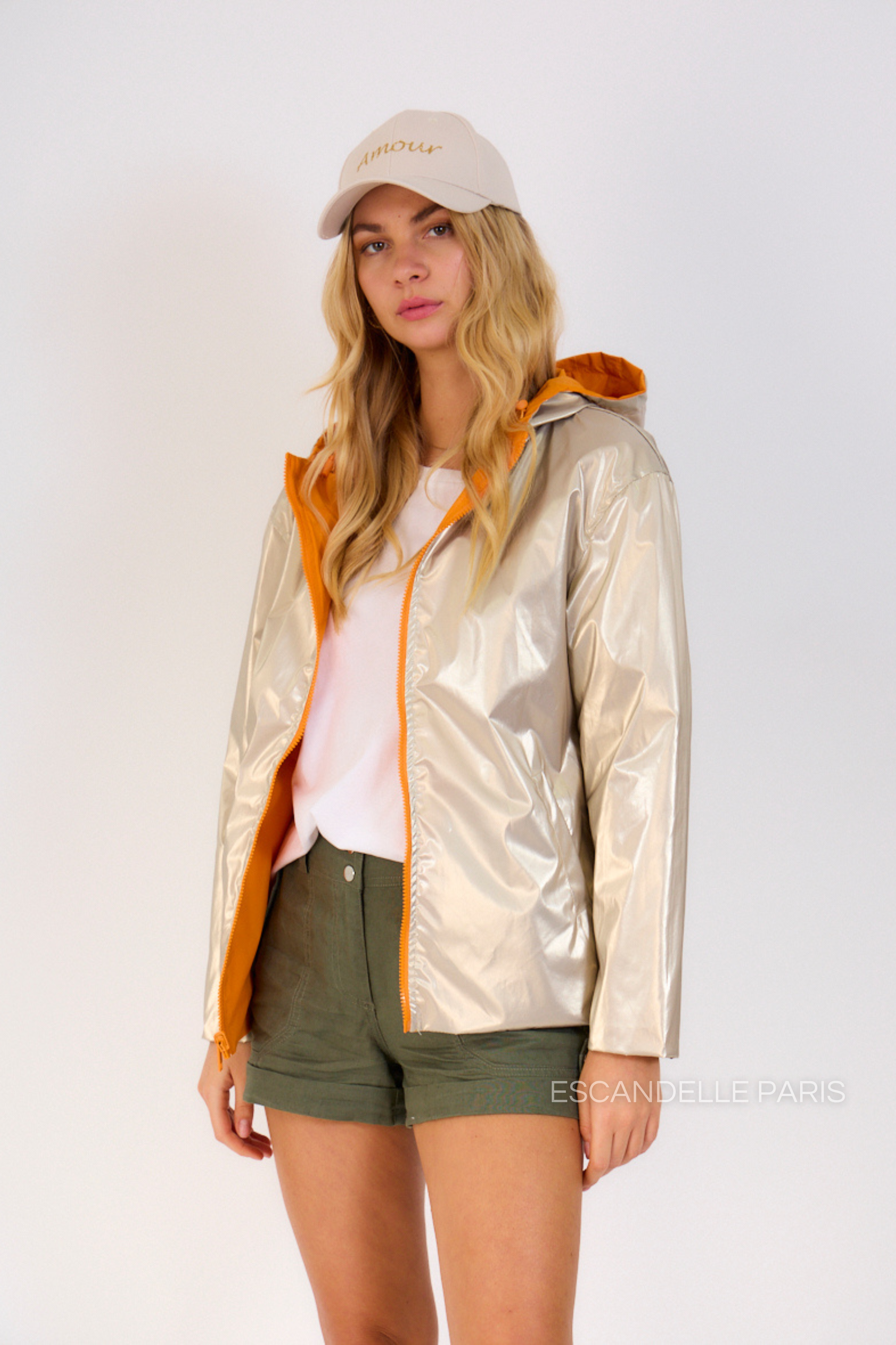 ABRIL - Parka corta reversible