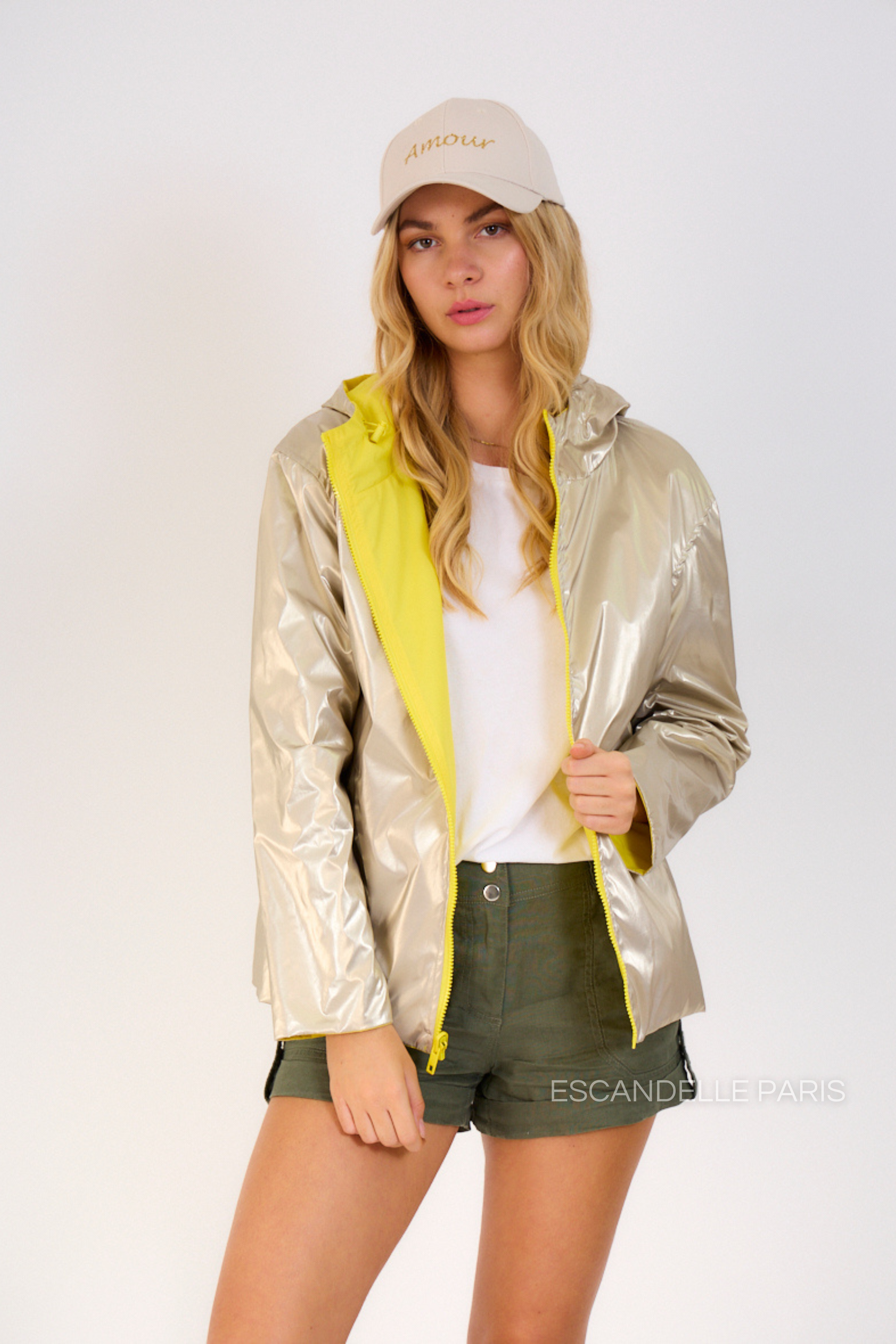 ABRIL - Parka corta reversible