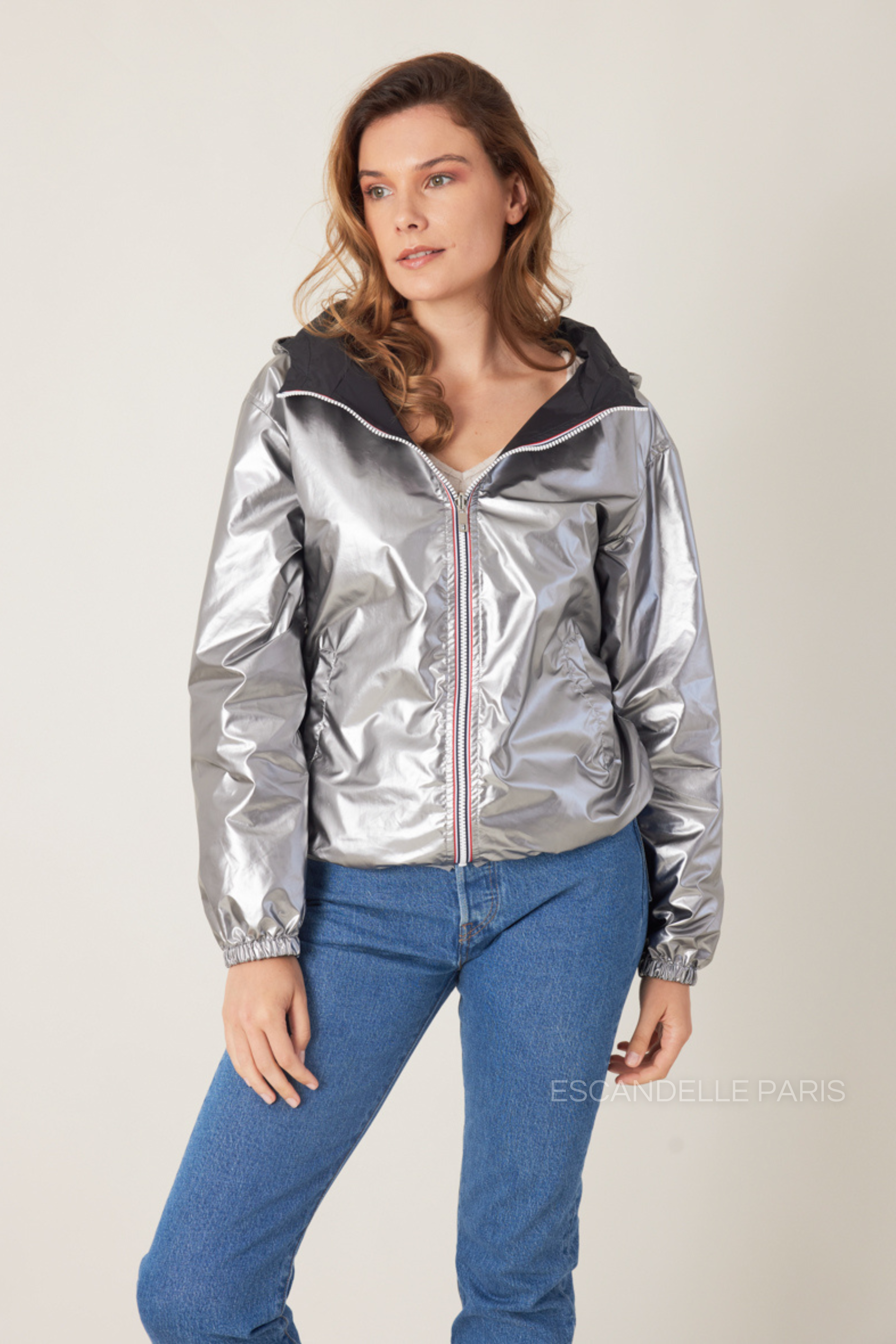 NAÉ - Parka corta impermeable reversible