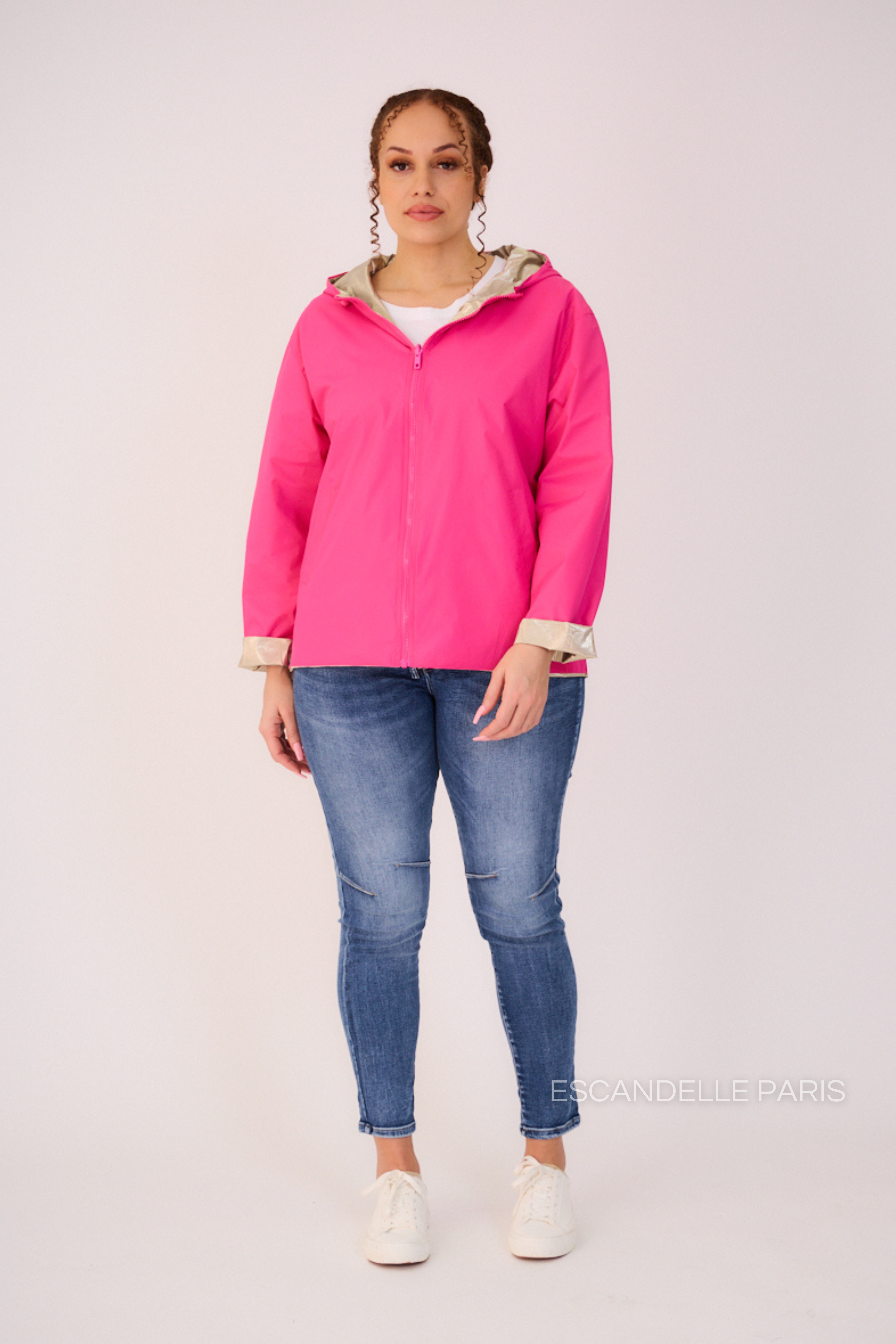 ABRIL - Parka corta reversible