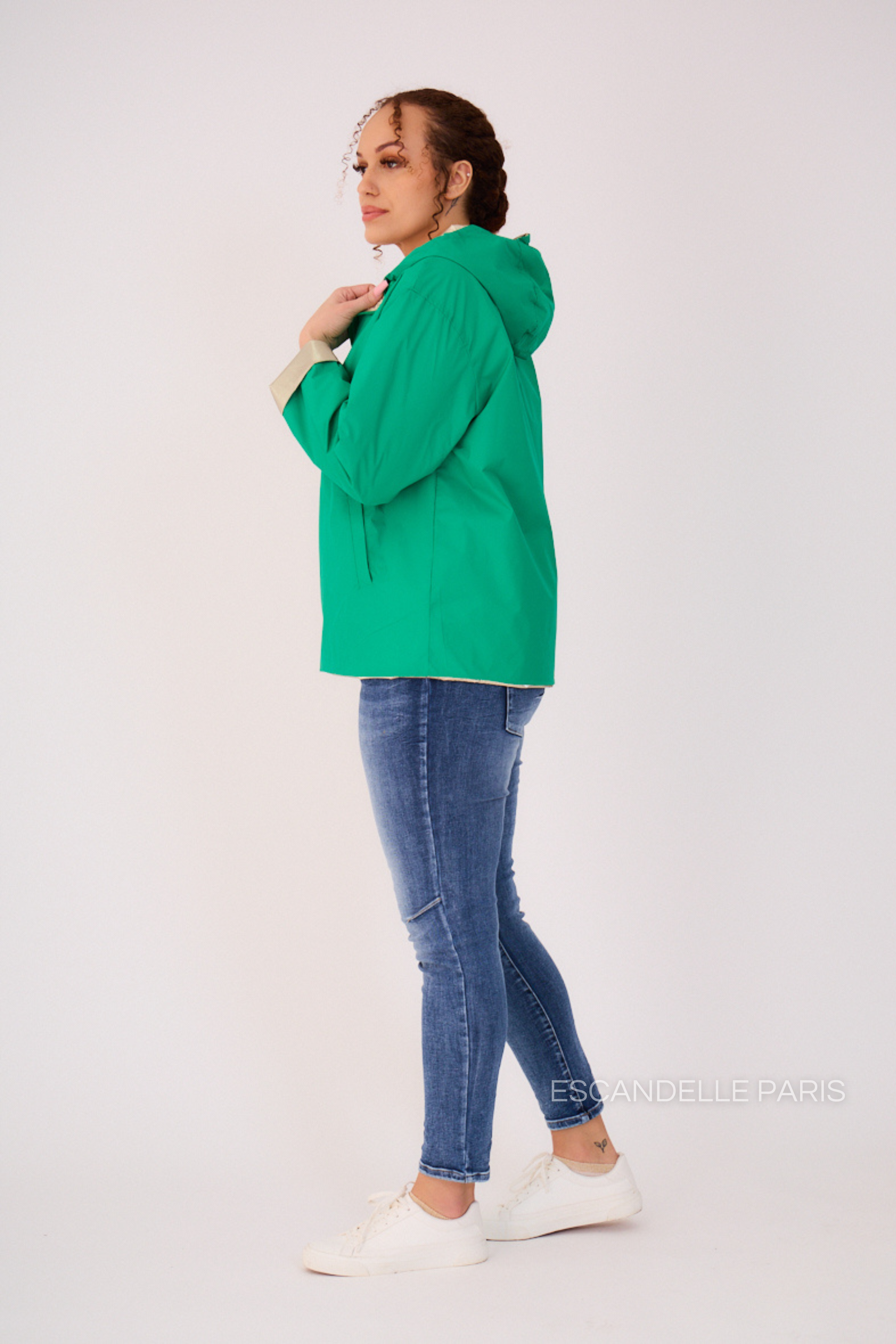 ABRIL - Parka corta reversible