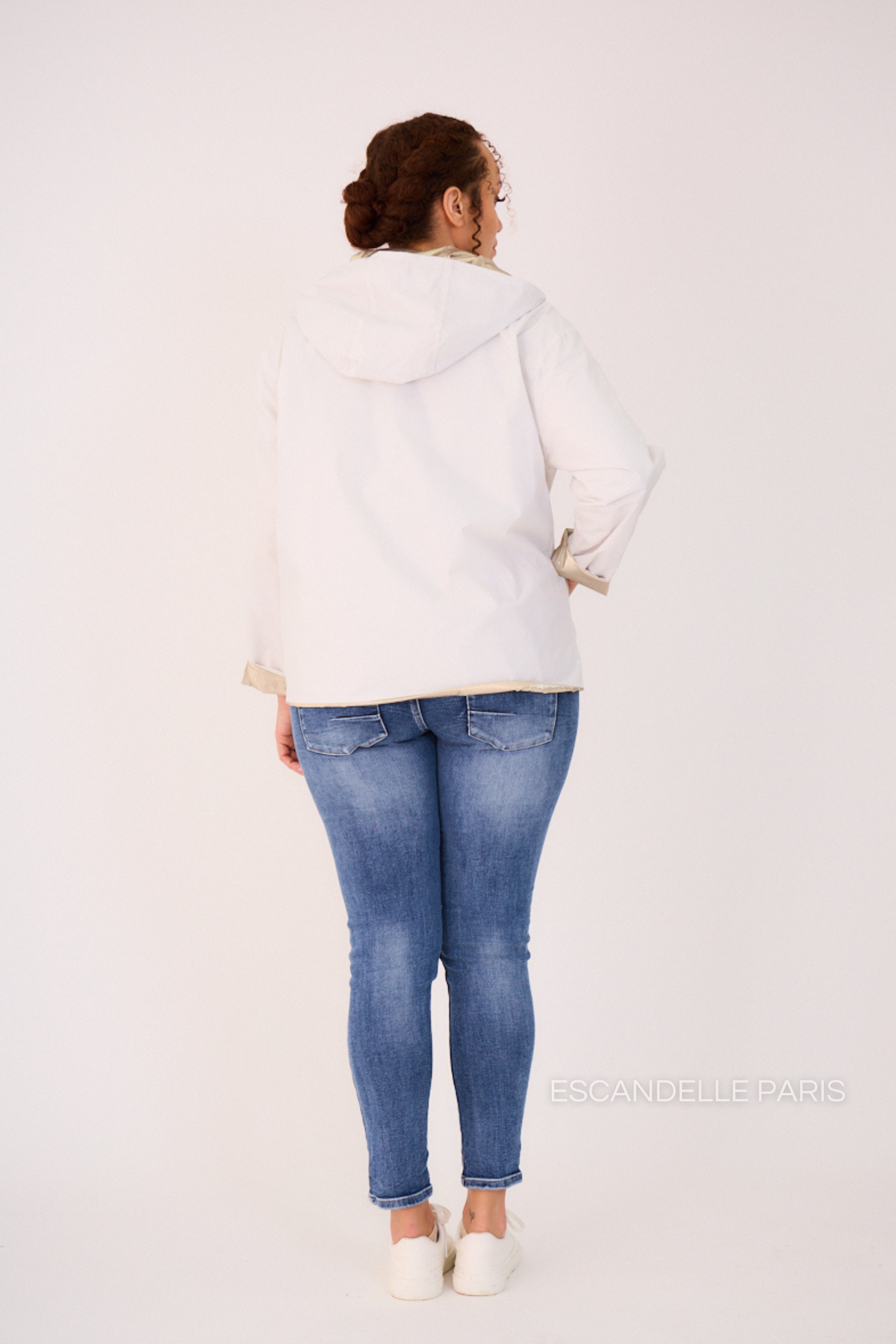 ABRIL - Parka corta reversible