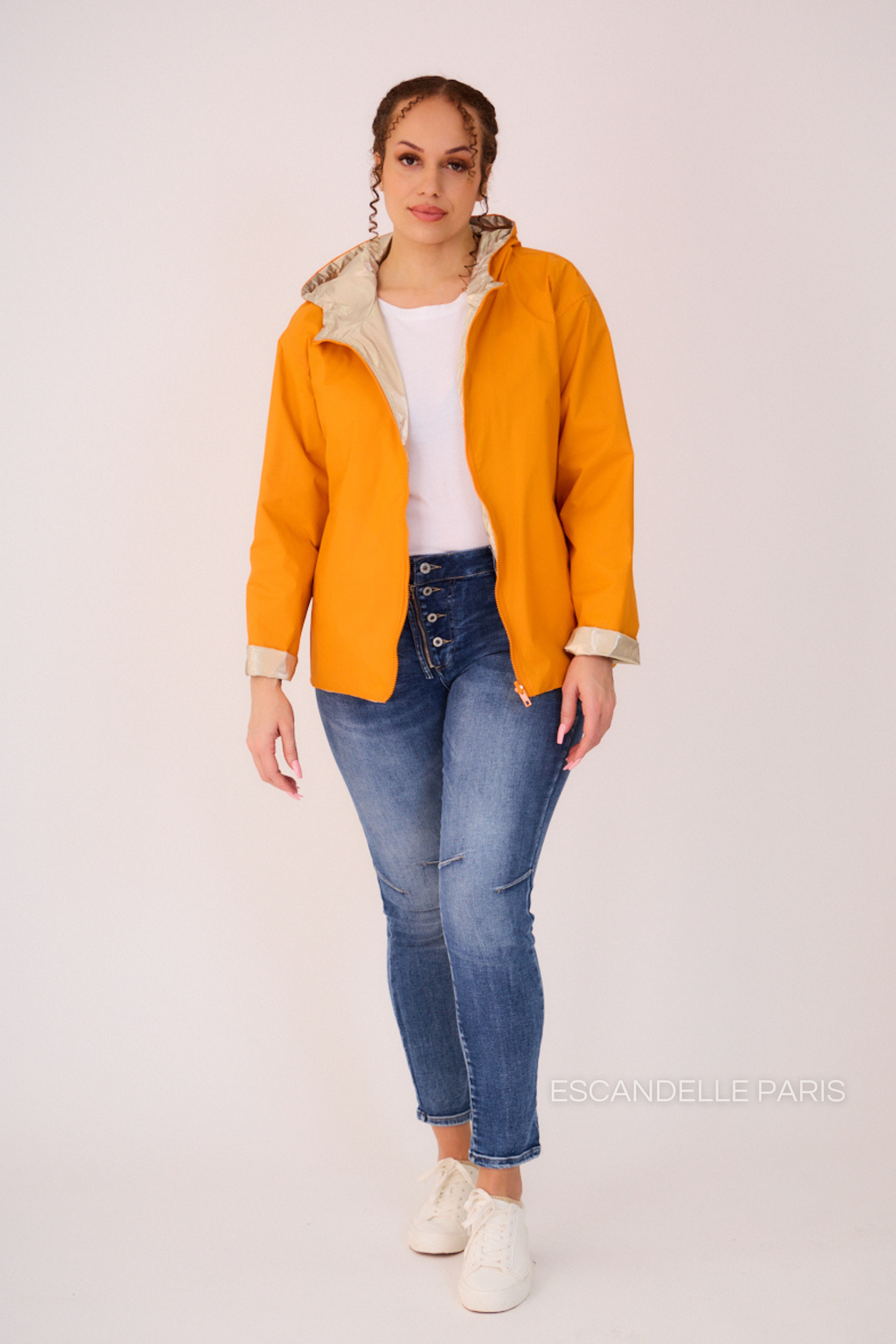 ABRIL - Parka corta reversible