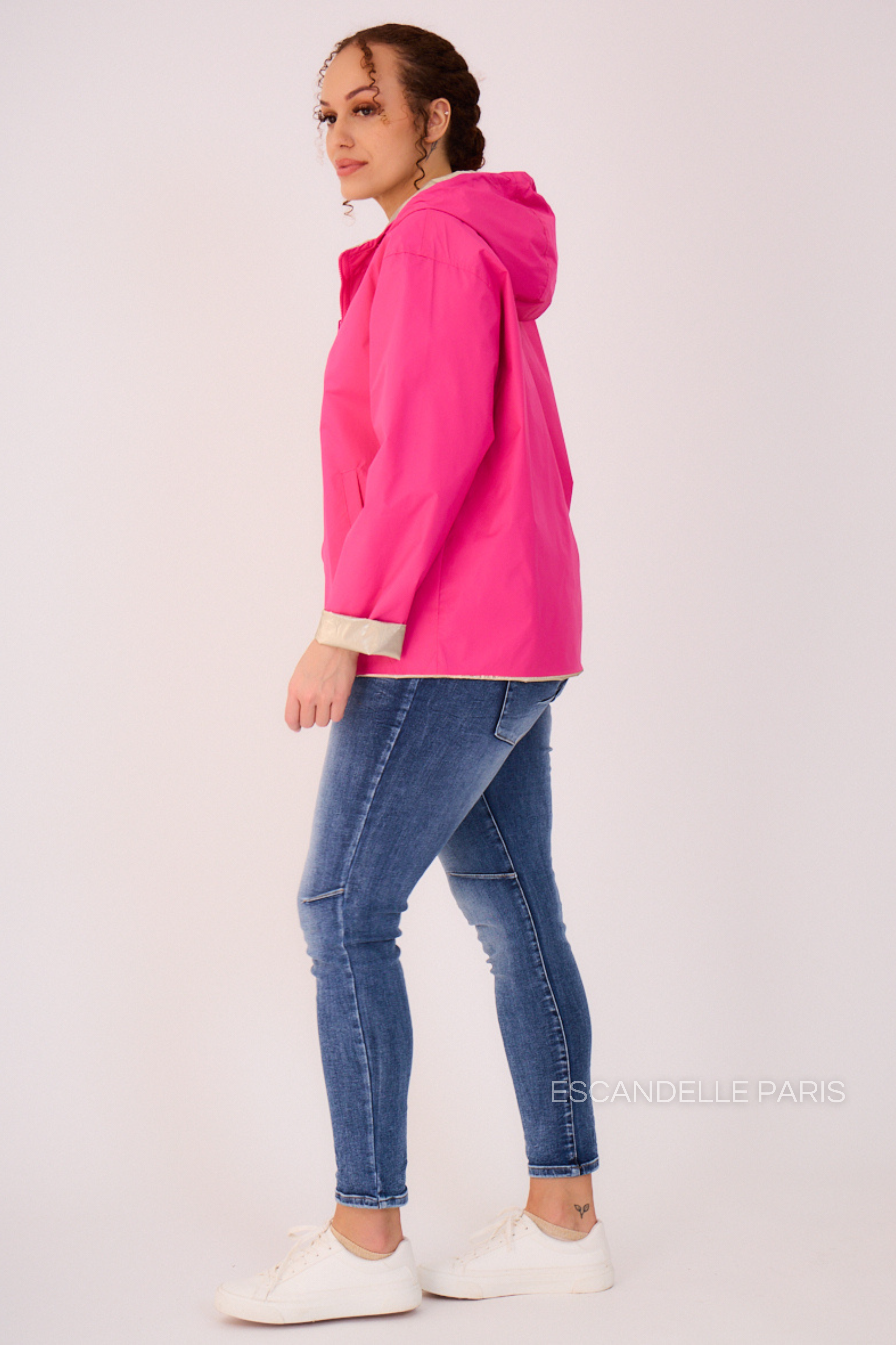 ABRIL - Parka corta reversible