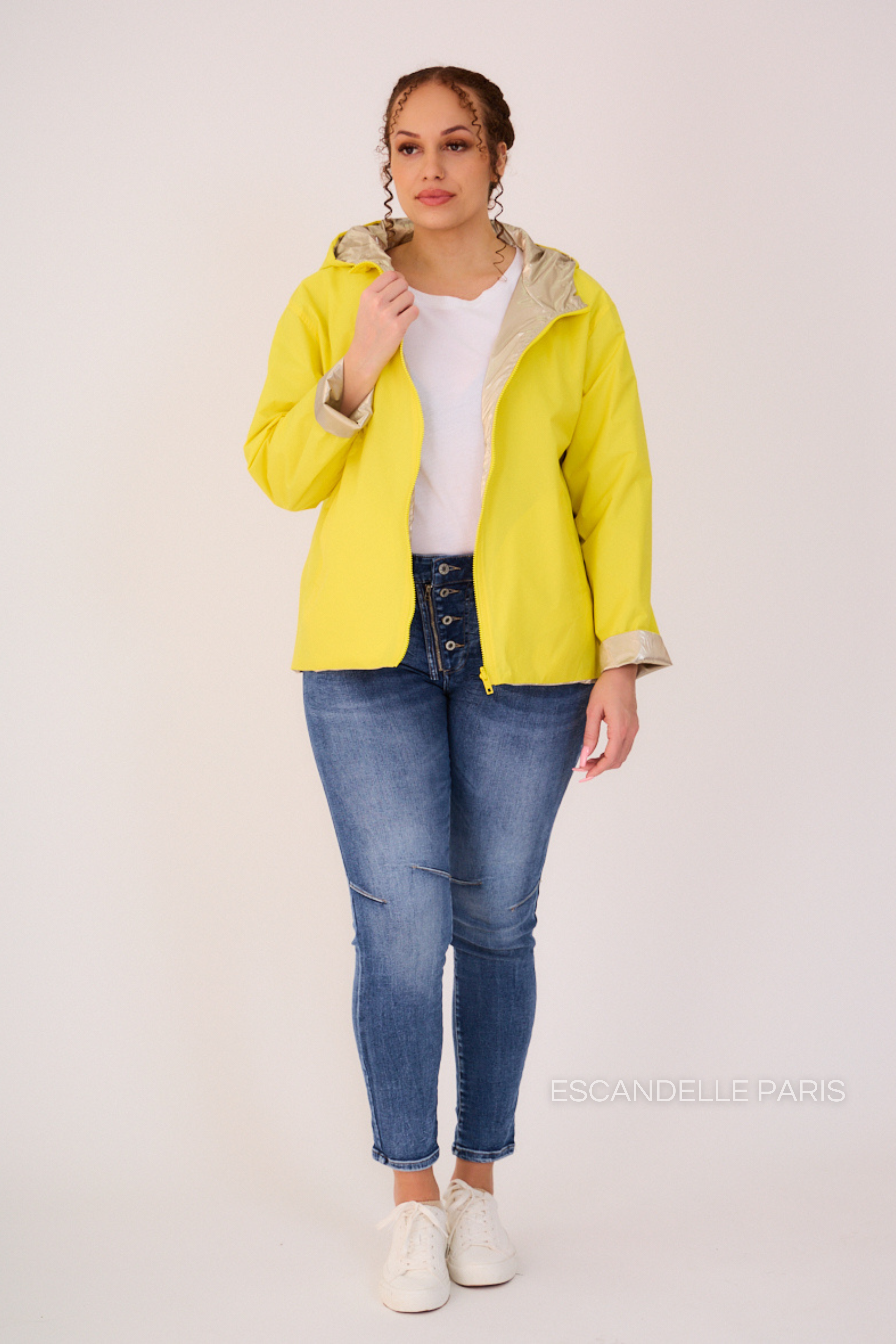 ABRIL - Parka corta reversible