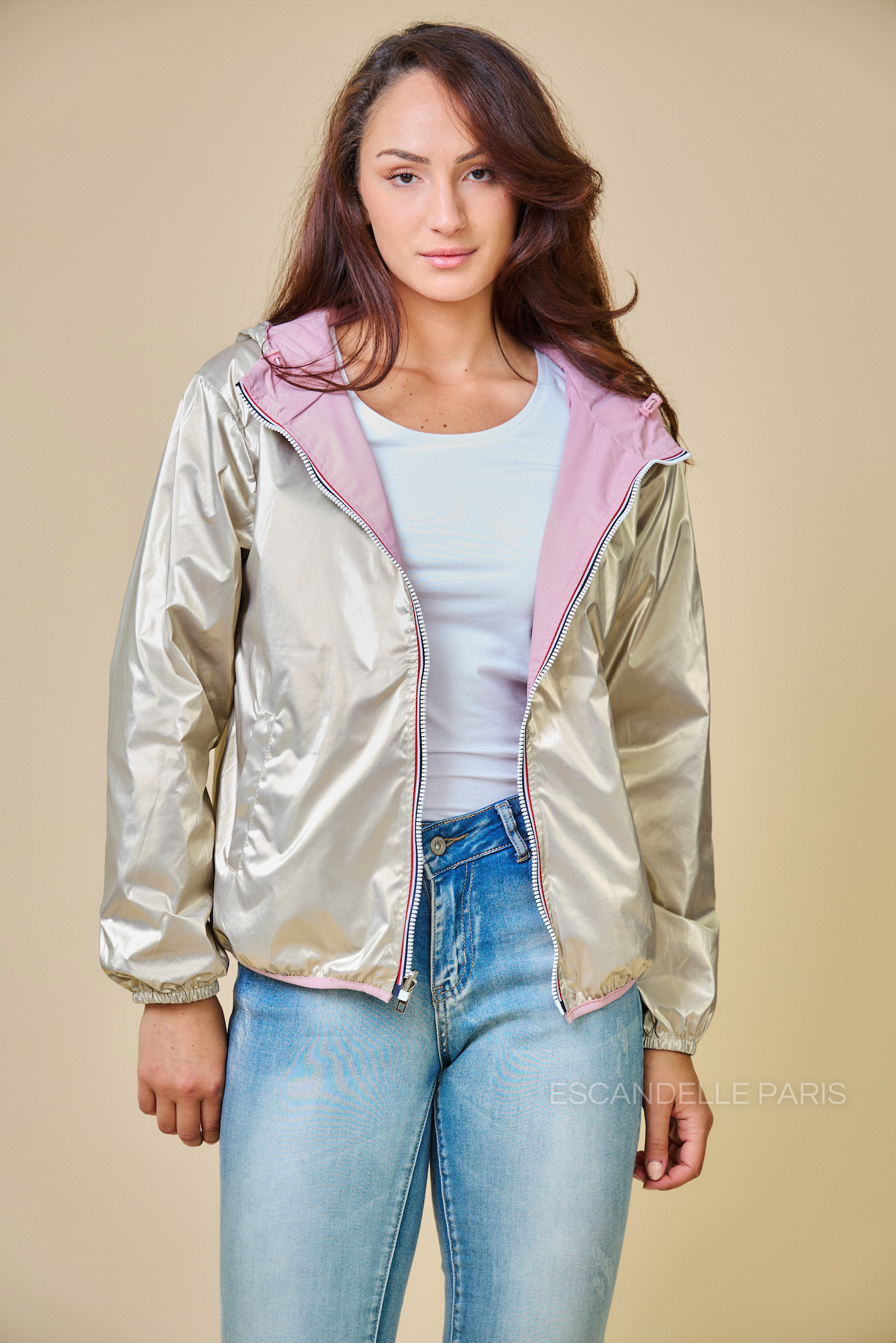NAÉ - Parka corta impermeable reversible