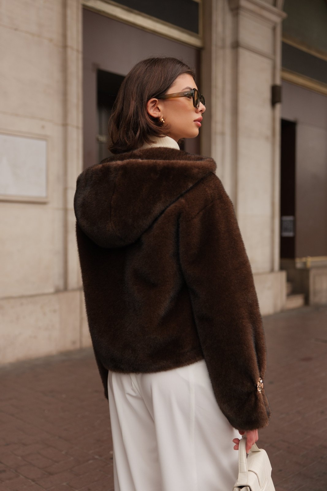 ZARIAH - Manteau Choco - Escandelle (Vue de dos)
#couleur_choco