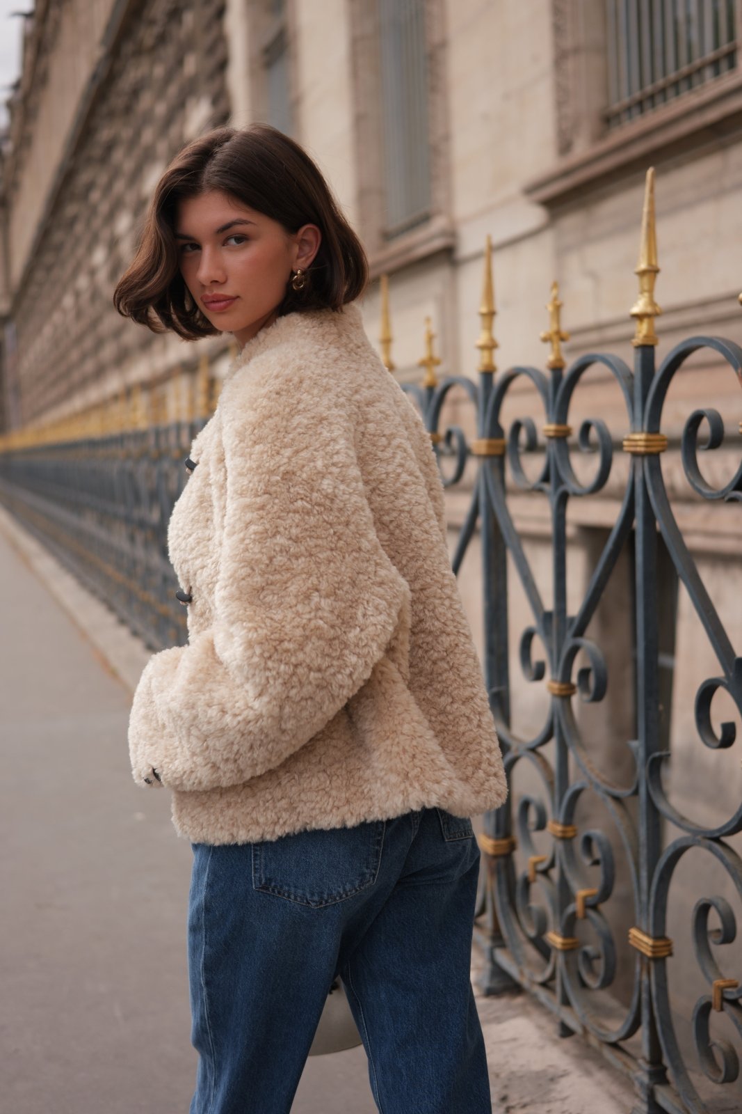 VEGA - Veste Beige - Escandelle (Vue de profil gauche)
#couleur_beige