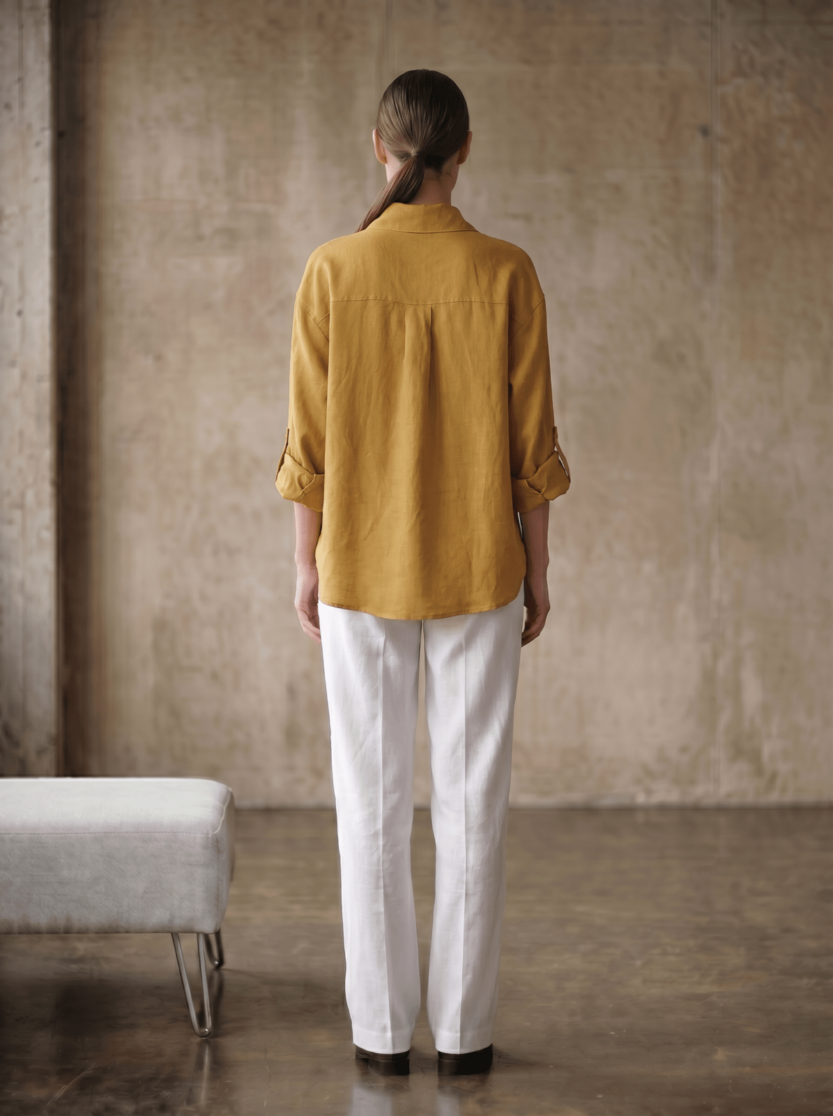 BRUNE - Chemise Safran - EscandelleParis