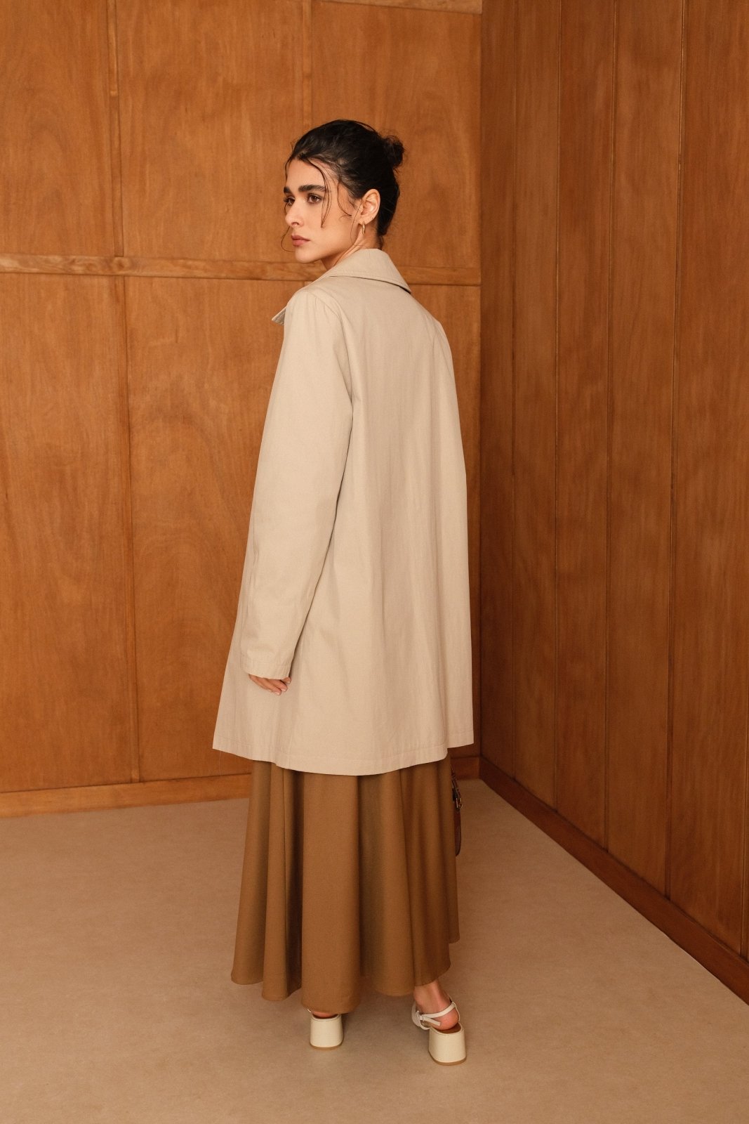 CAMILLE - Trench Beige - Escandelle (Vue de dos)
#couleur_beige