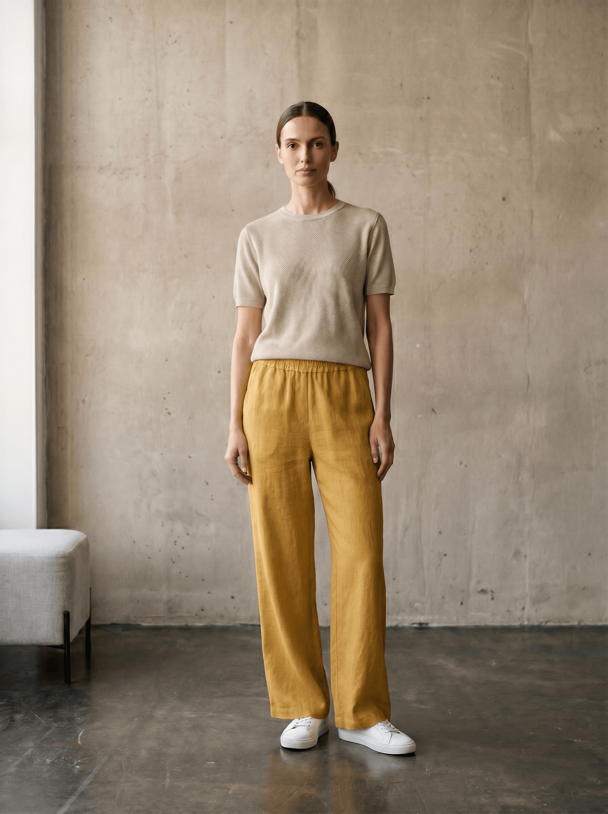 CORINNE - Pantalon Safran - EscandelleParis