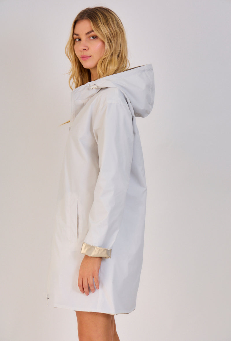 imperméable k way femme blanc