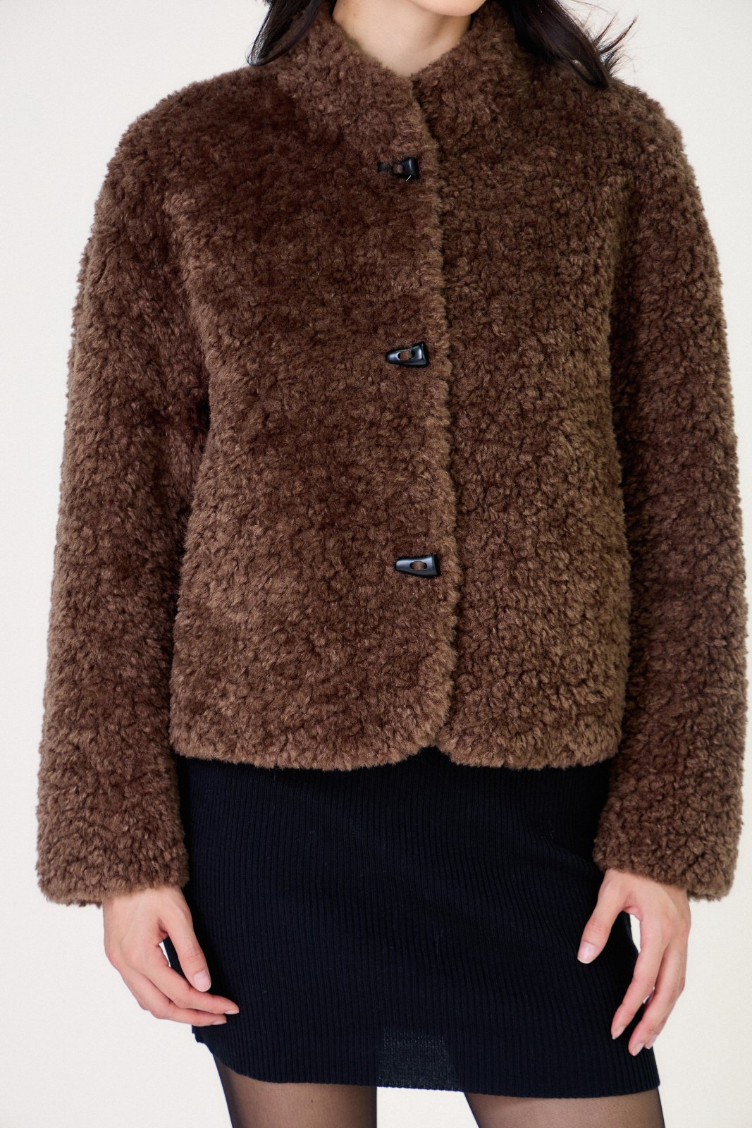 VEGA - Veste Choco - Escandelle (Gros plan sur les détails et matières)
#couleur_choco