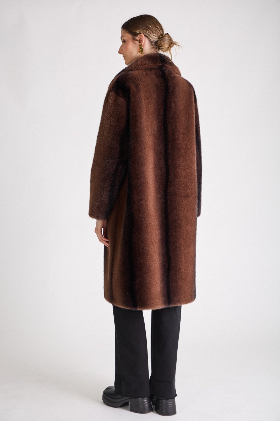 VANILLE - Manteau Choco - Escandelle (Vue de dos)
#couleur_choco